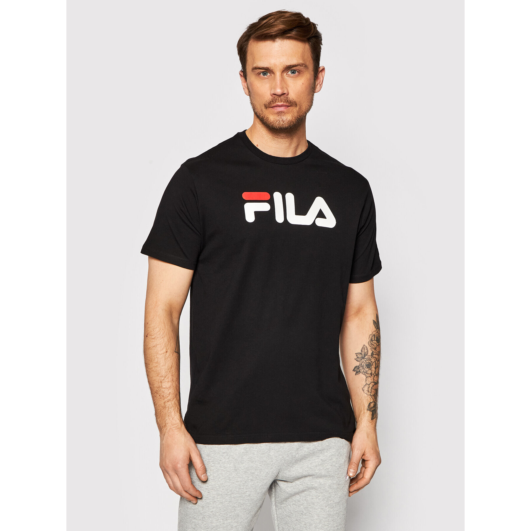 Fila Tricou Unisex 681093 Negru Regular Fit - Pled.ro