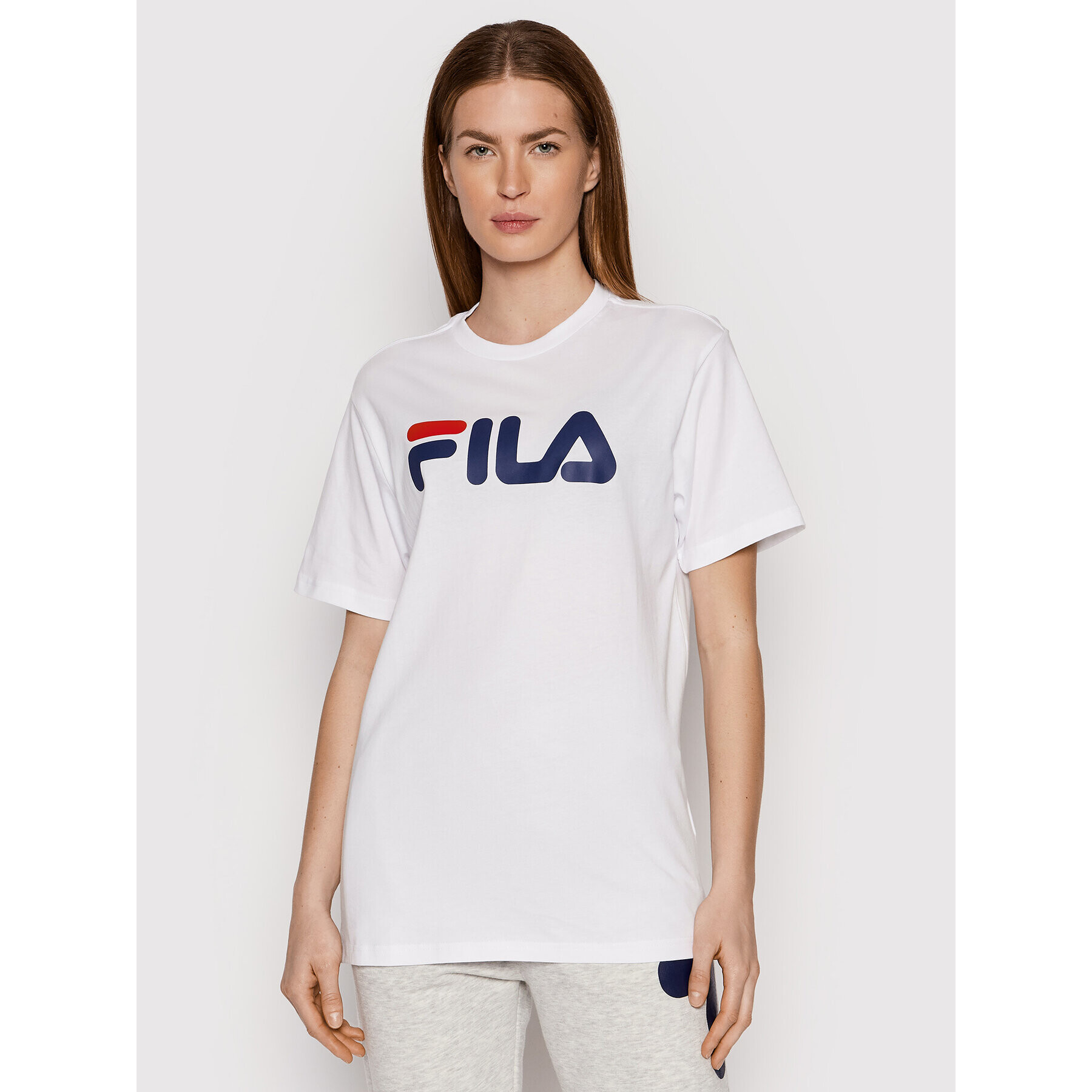 Fila Tricou Unisex Bellano FAU0067 Alb Regular Fit - Pled.ro