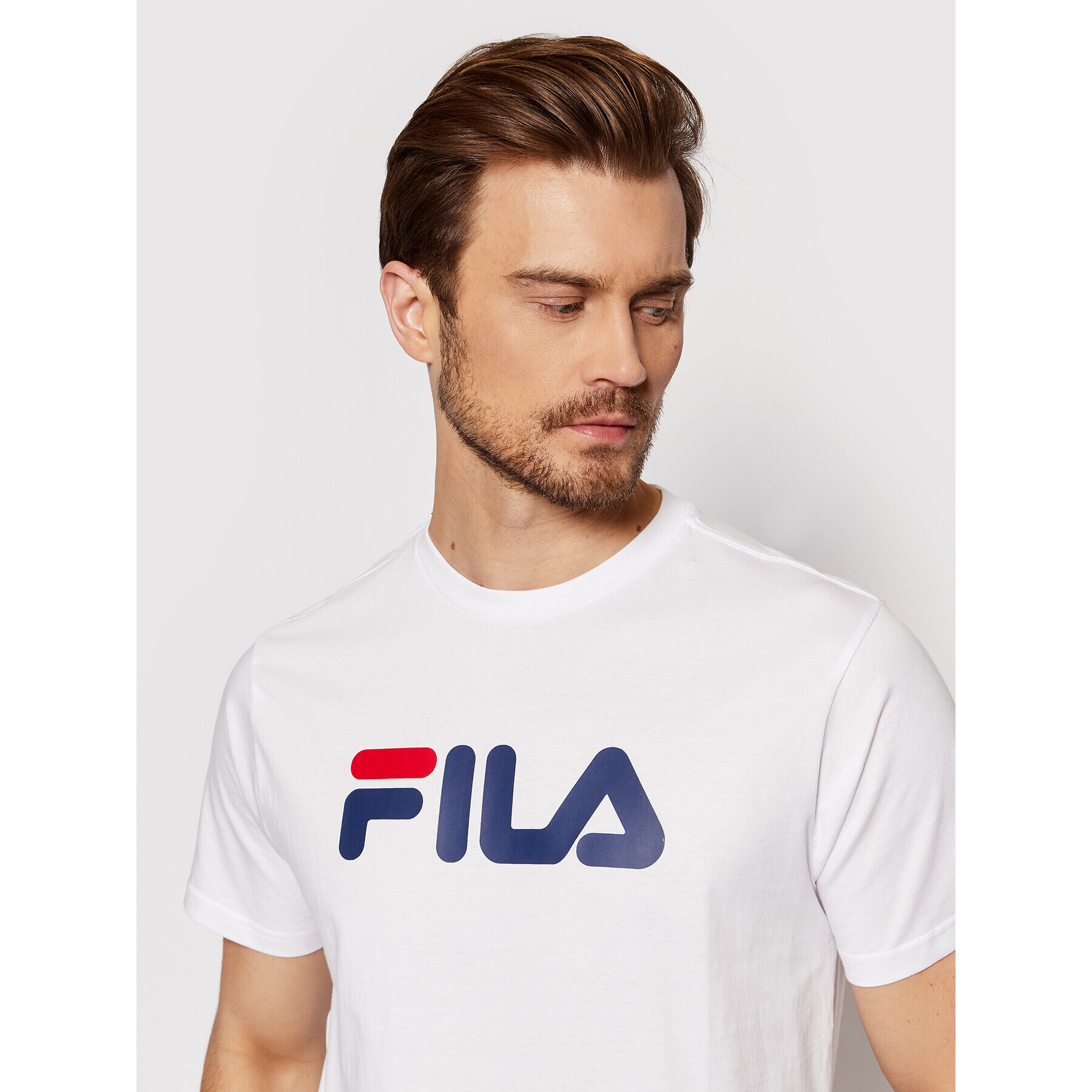 Fila Tricou Unisex Bellano FAU0067 Alb Regular Fit - Pled.ro