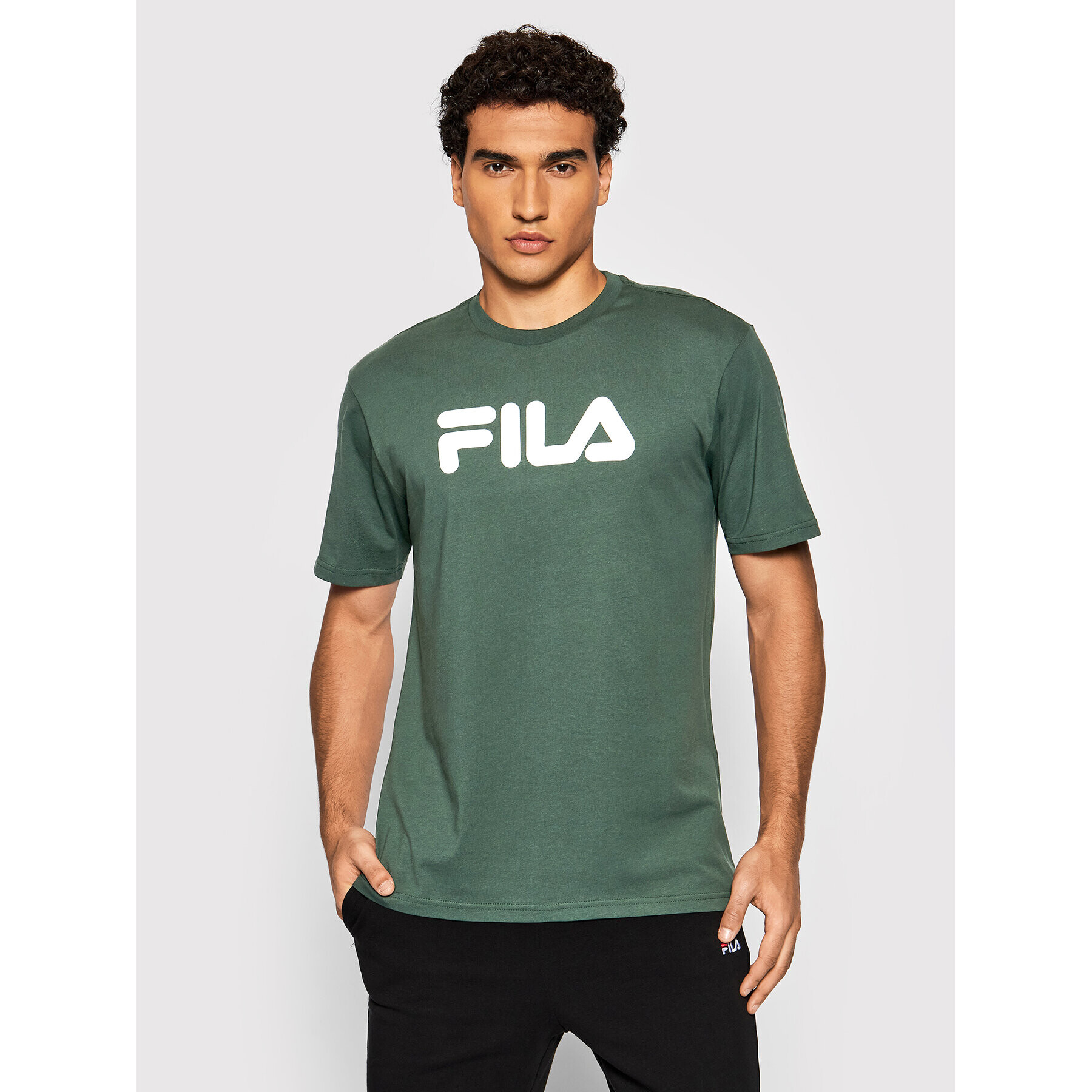 Fila Tricou Unisex Classic Pure 681093 Verde Regular Fit - Pled.ro