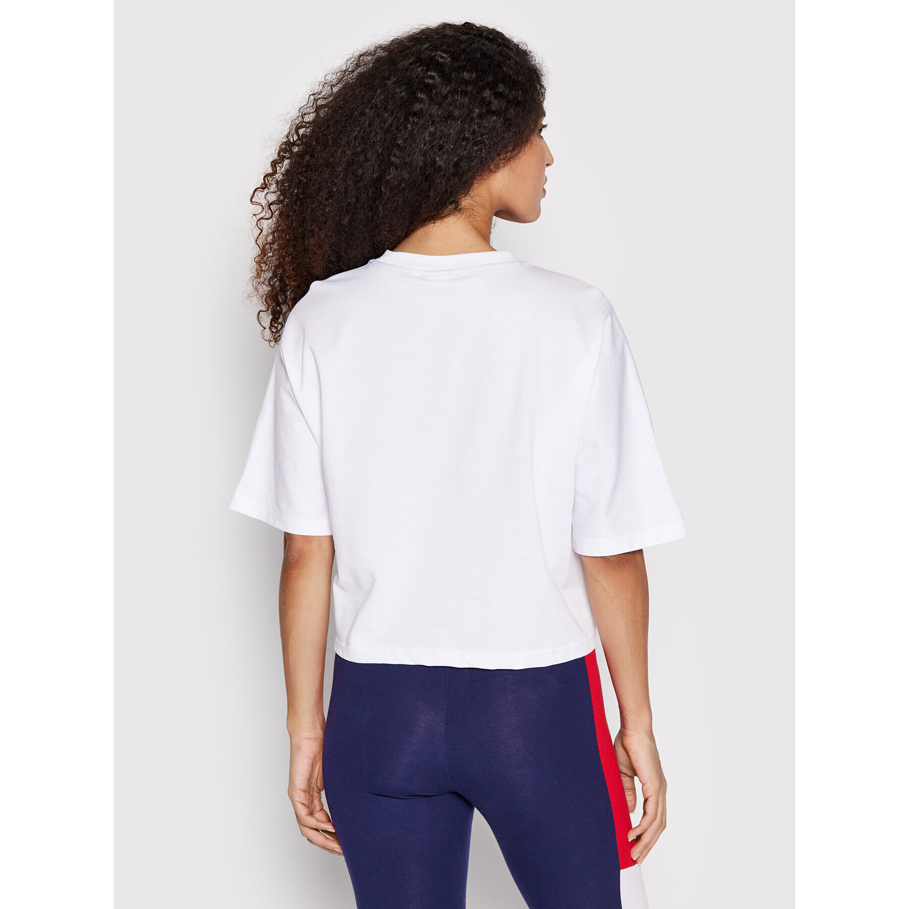 Fila Tricou Zug FAW0156 Alb Cropped Fit - Pled.ro