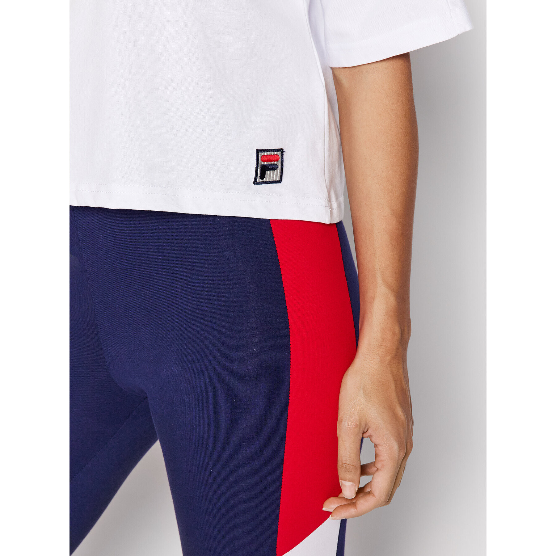 Fila Tricou Zug FAW0156 Alb Cropped Fit - Pled.ro