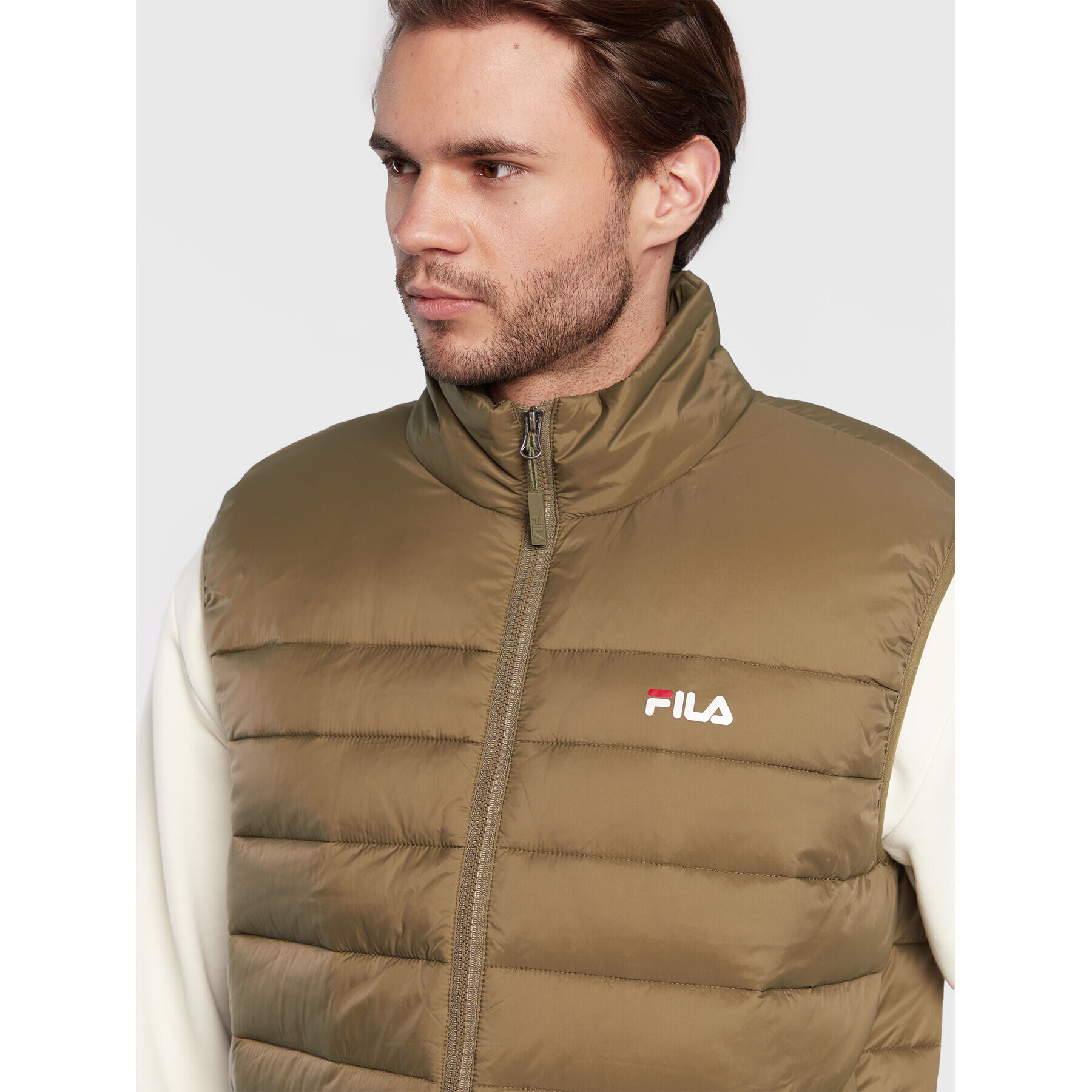 Fila Vestă Berglicht FAM0352 Verde Regular Fit - Pled.ro