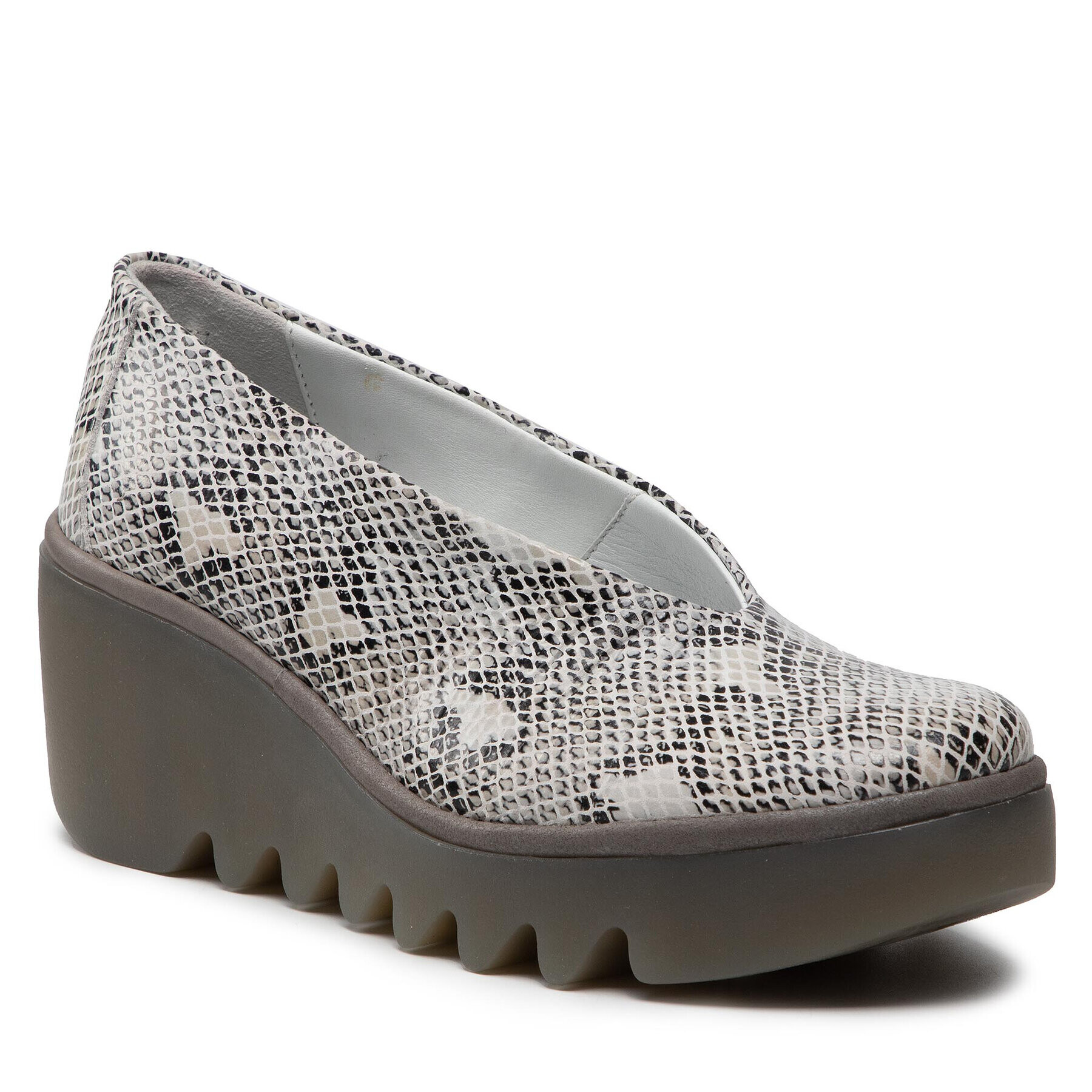 Fly London Pantofi Besofly P501246005 Gri - Pled.ro