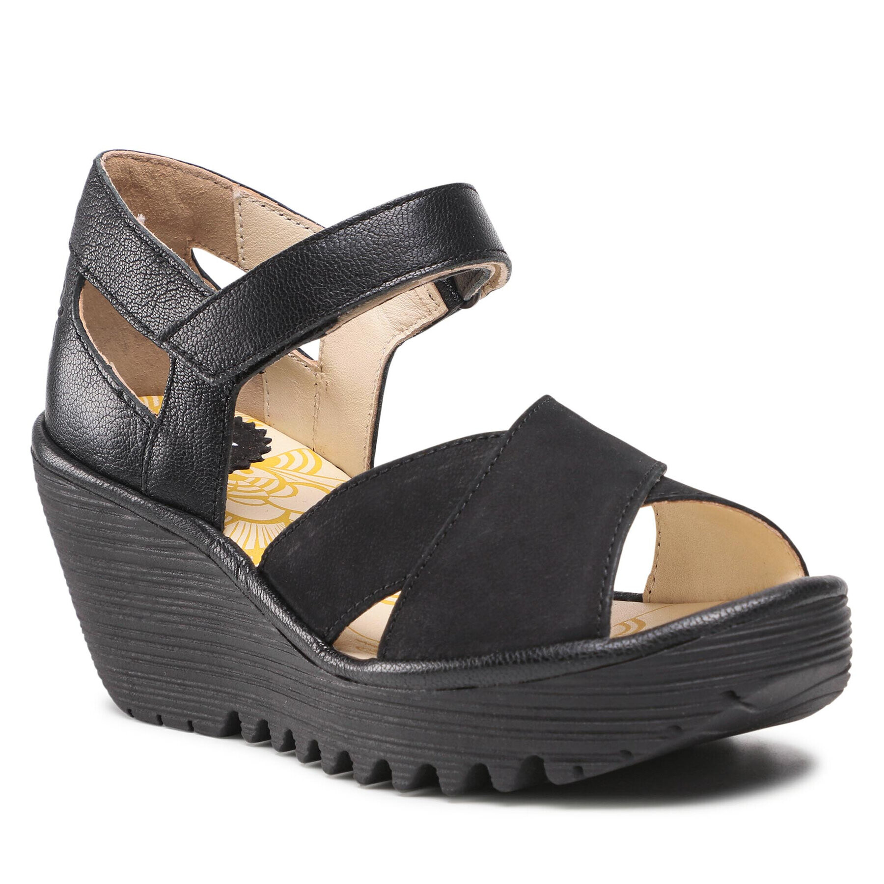 Fly London Sandale Yentfly P501365000 Negru - Pled.ro