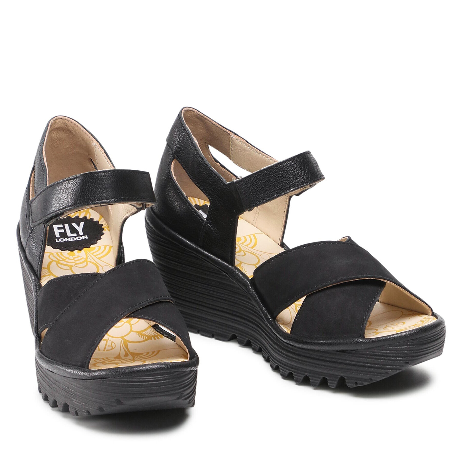 Fly London Sandale Yentfly P501365000 Negru - Pled.ro