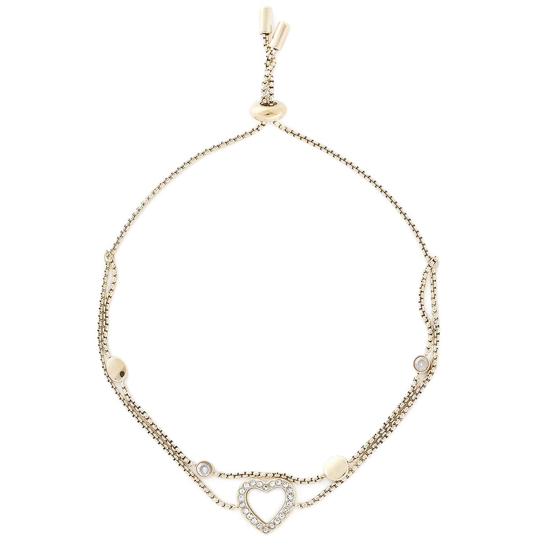 Fossil Brățară Elegant Hearts JF03216710 Auriu - Pled.ro