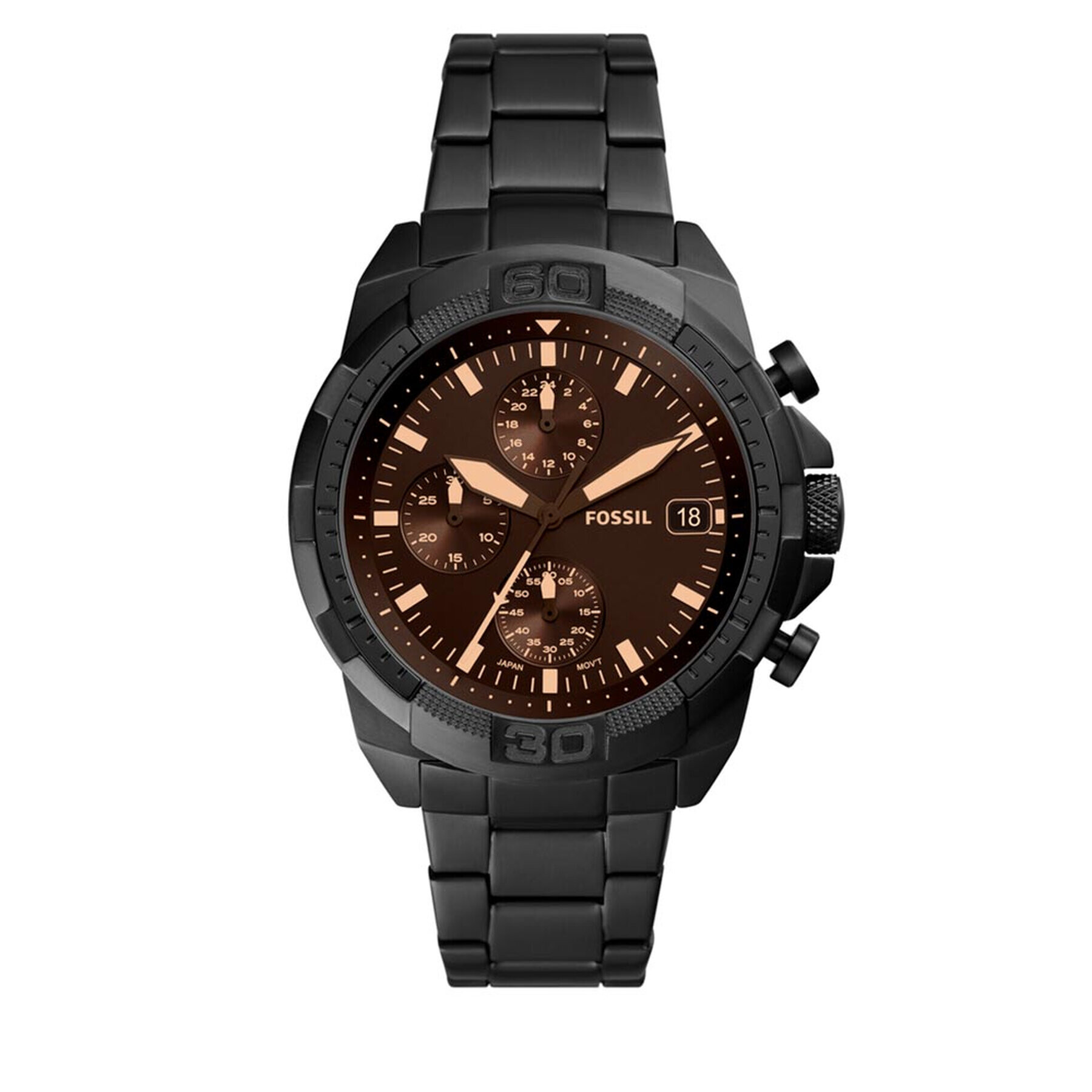 Fossil Ceas Bronson Chronograph FS5851 Negru - Pled.ro