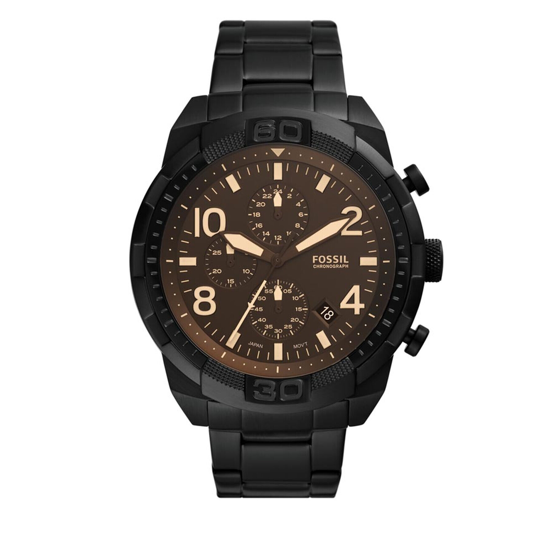 Fossil Ceas Bronson Chronograph FS5876 Negru - Pled.ro