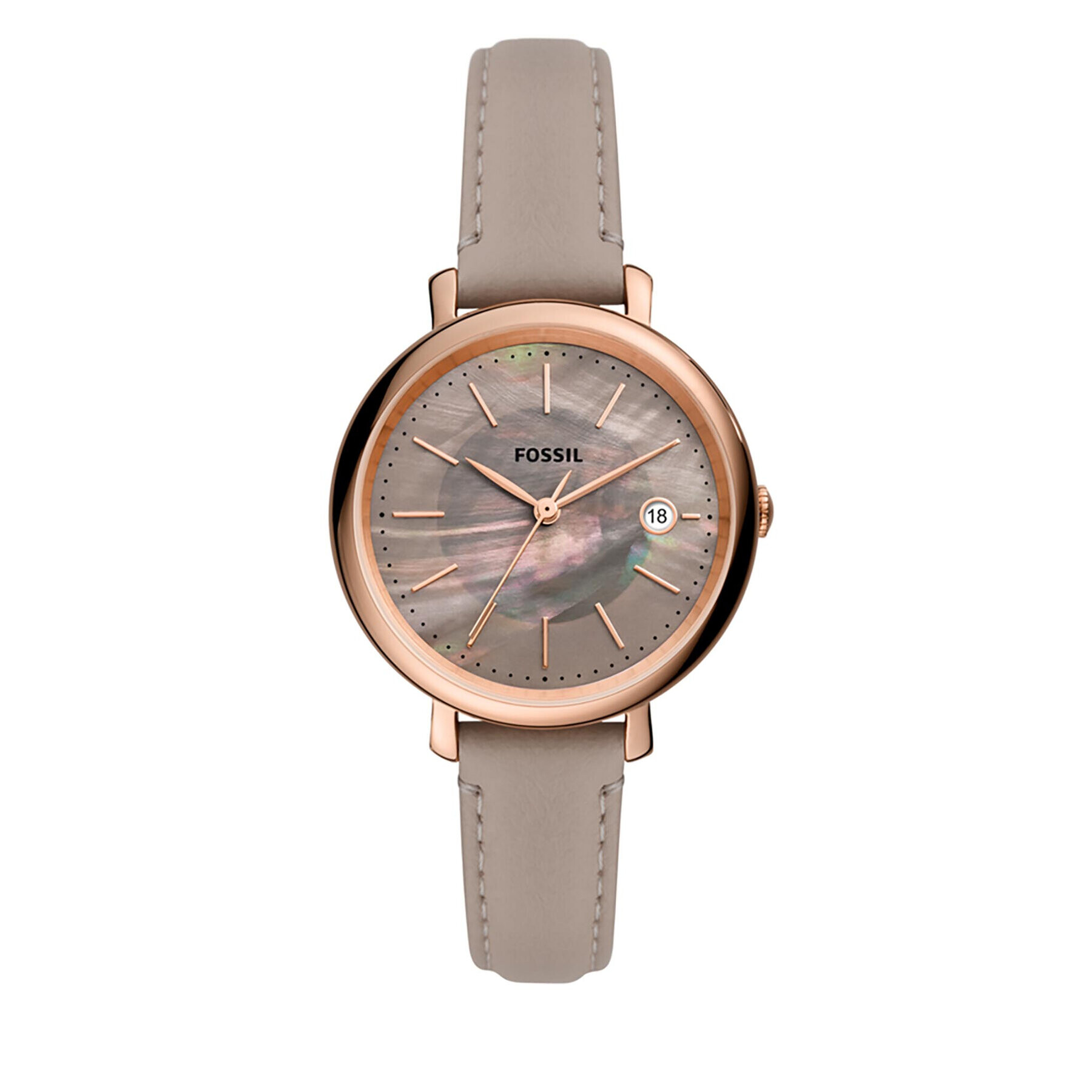 Fossil Ceas Jacqueline Solar ES5091 Bej - Pled.ro