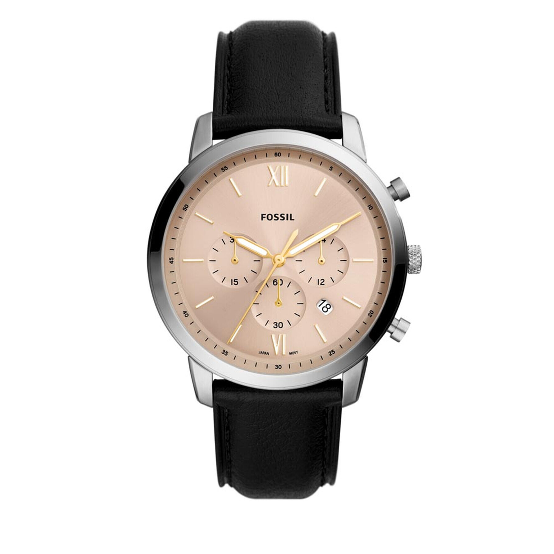 Fossil Ceas Neutra Chrono FS5885 Negru - Pled.ro