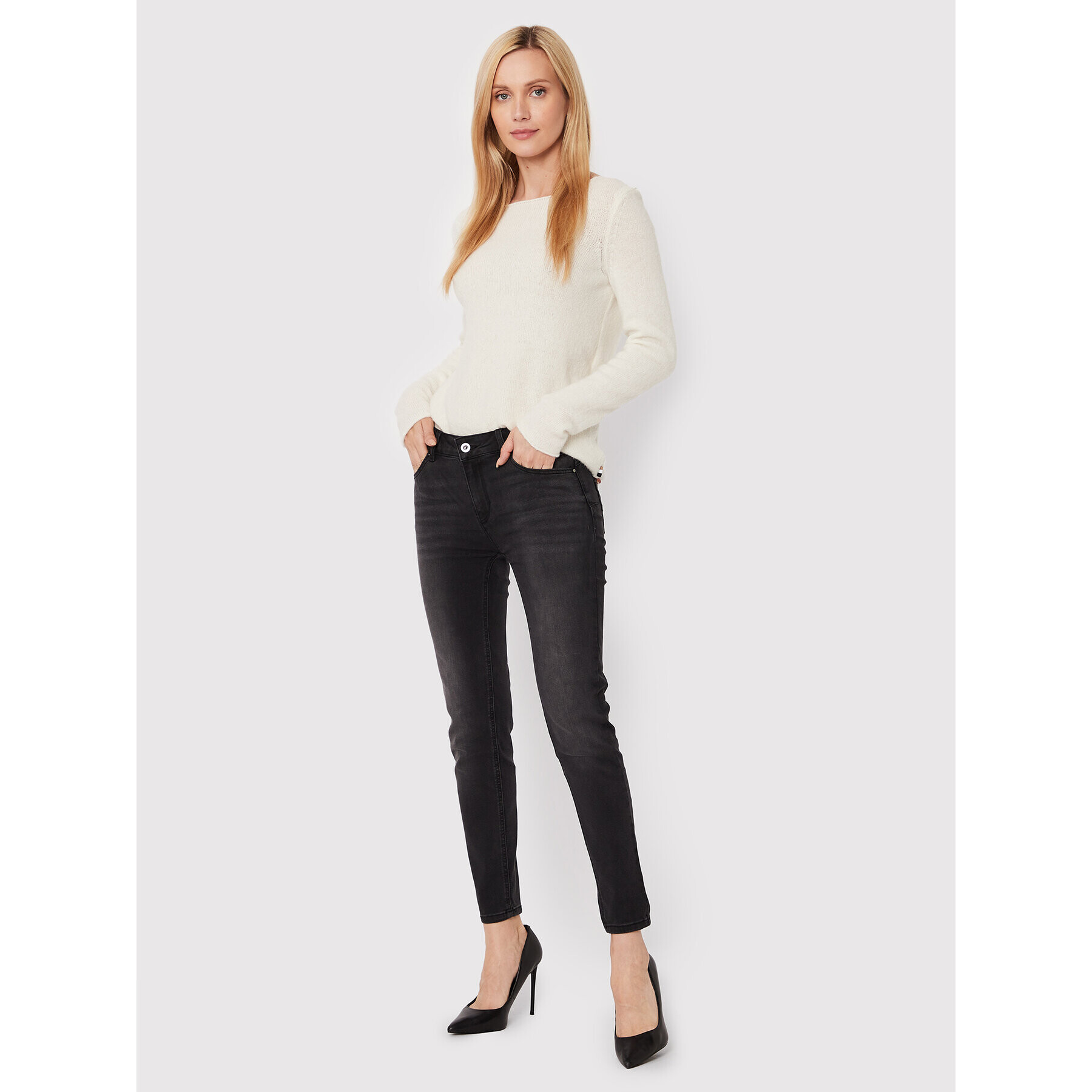 Fracomina Blugi FP22WV8037D40201 Gri Skinny Fit - Pled.ro