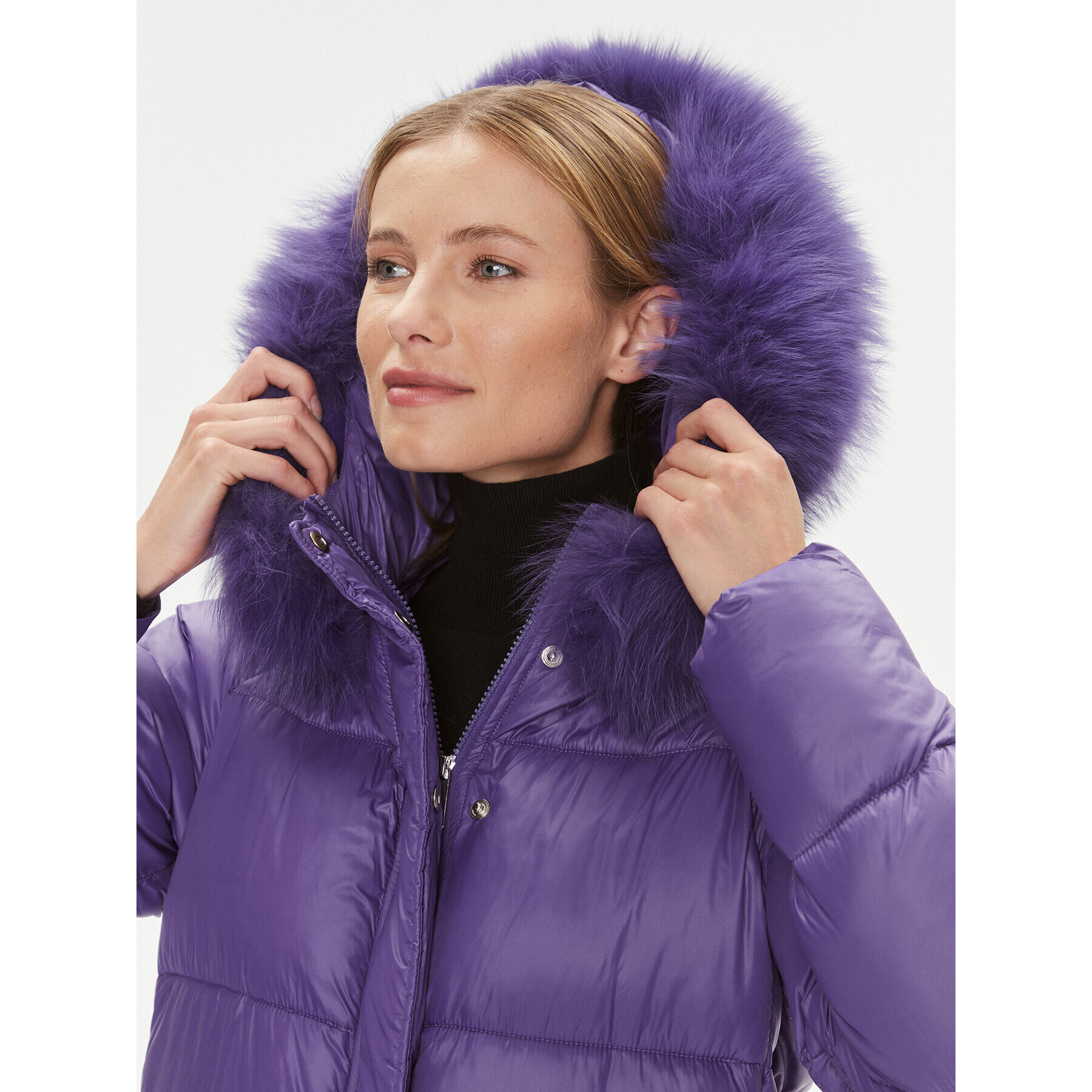 Fracomina Geacă din puf FJ23WC3001O42301 Violet Regular Fit - Pled.ro