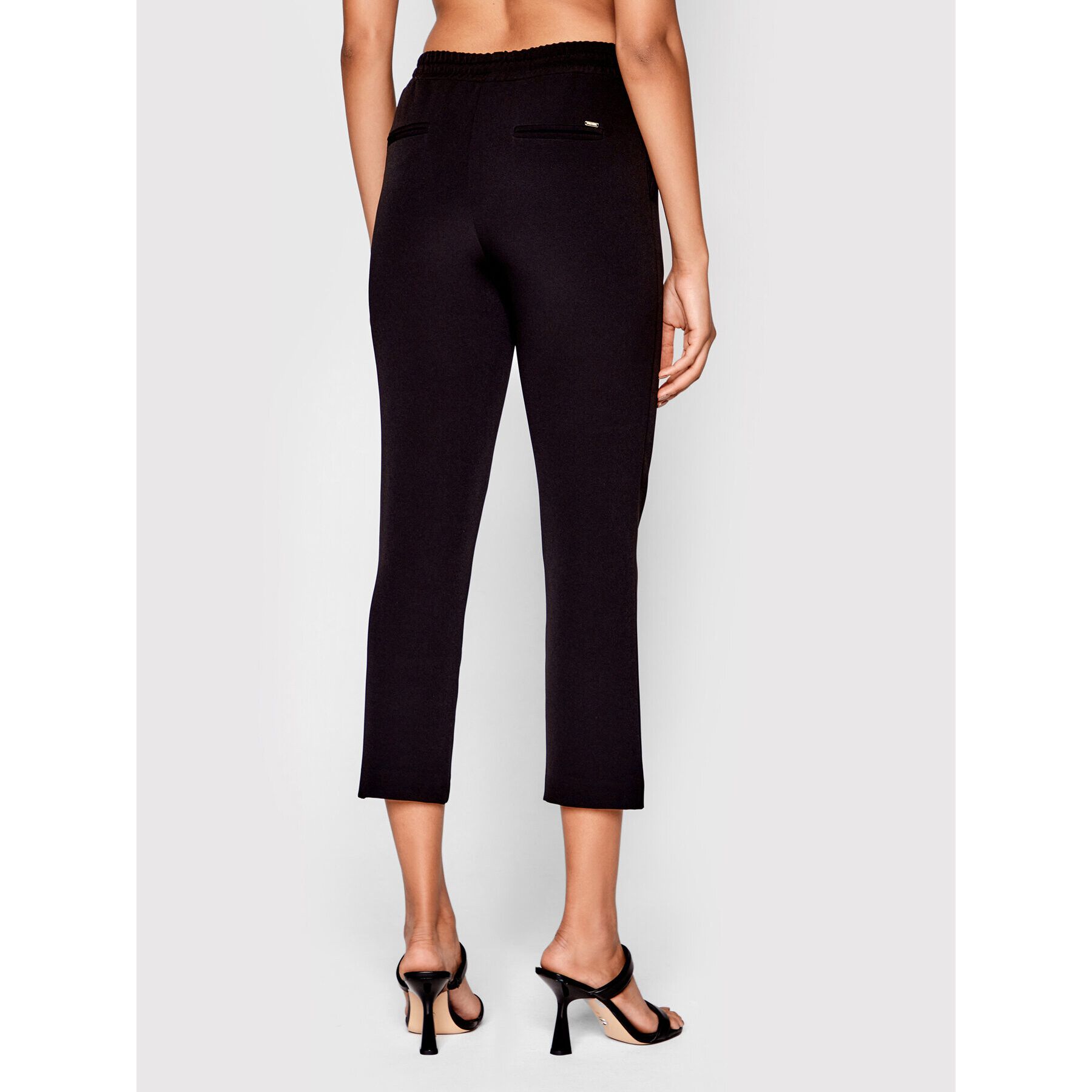 Fracomina Pantaloni din material FR22WV4003W42901 Negru Regular Fit - Pled.ro