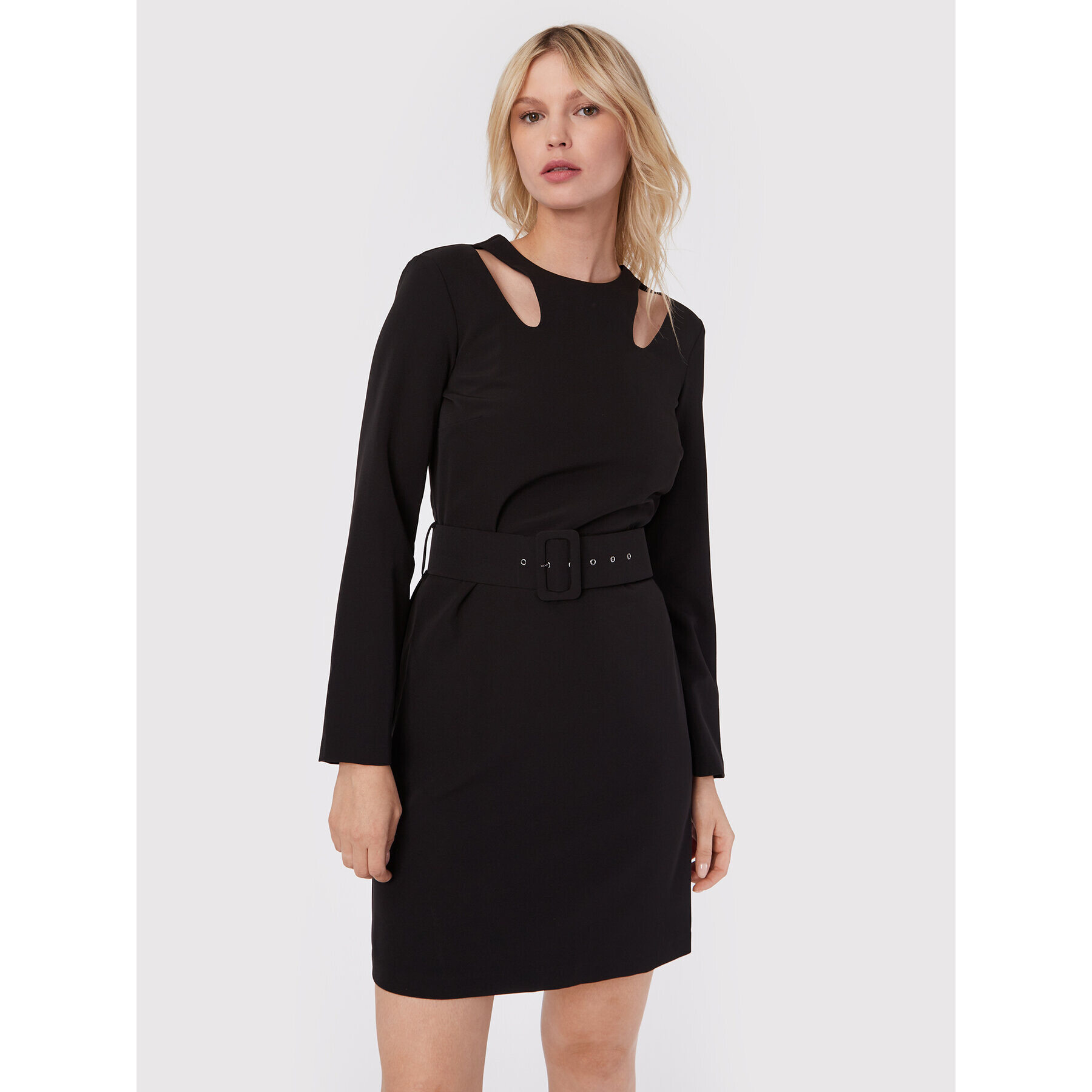 Fracomina Rochie cocktail FS22WD1018W42901 Negru Regular Fit - Pled.ro