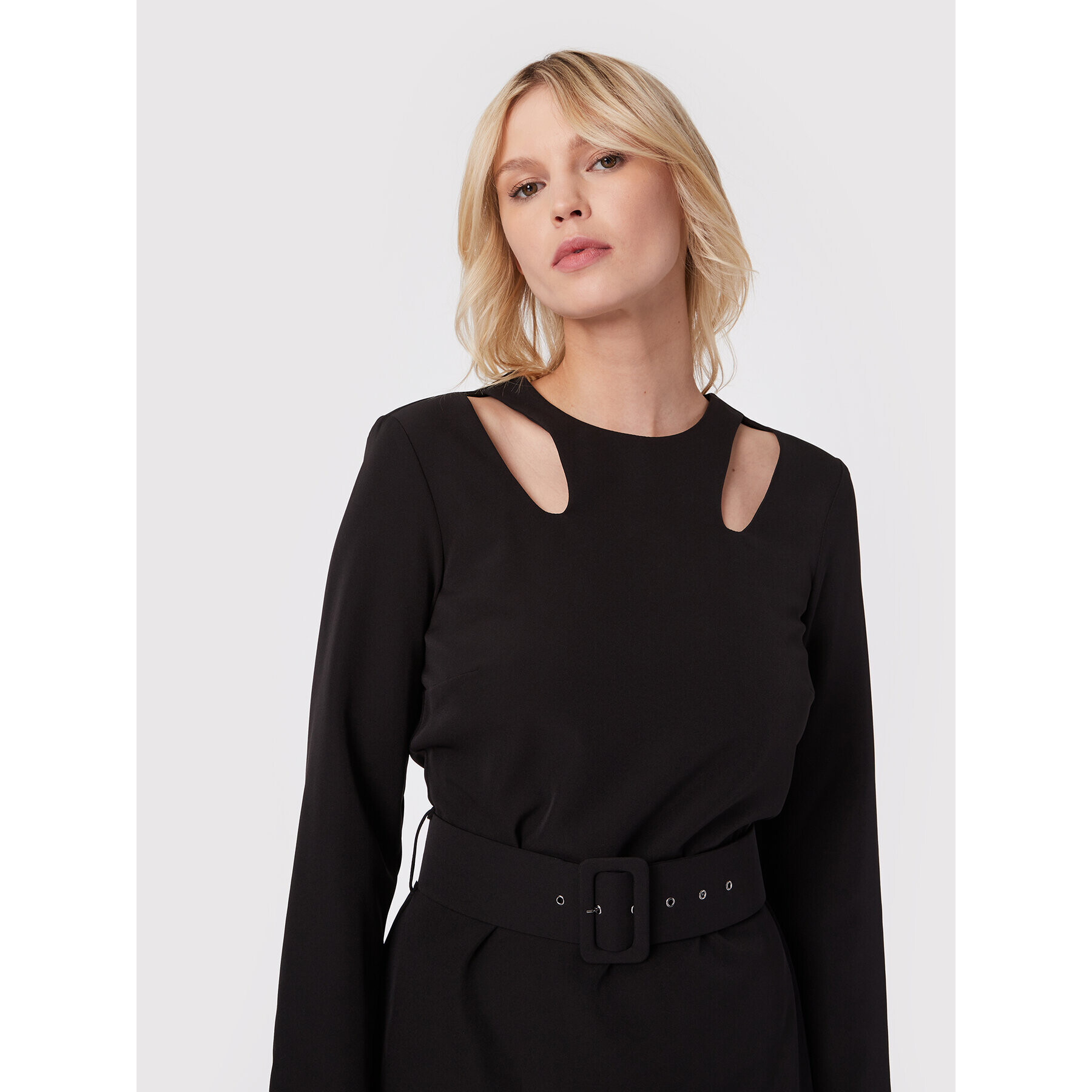 Fracomina Rochie cocktail FS22WD1018W42901 Negru Regular Fit - Pled.ro