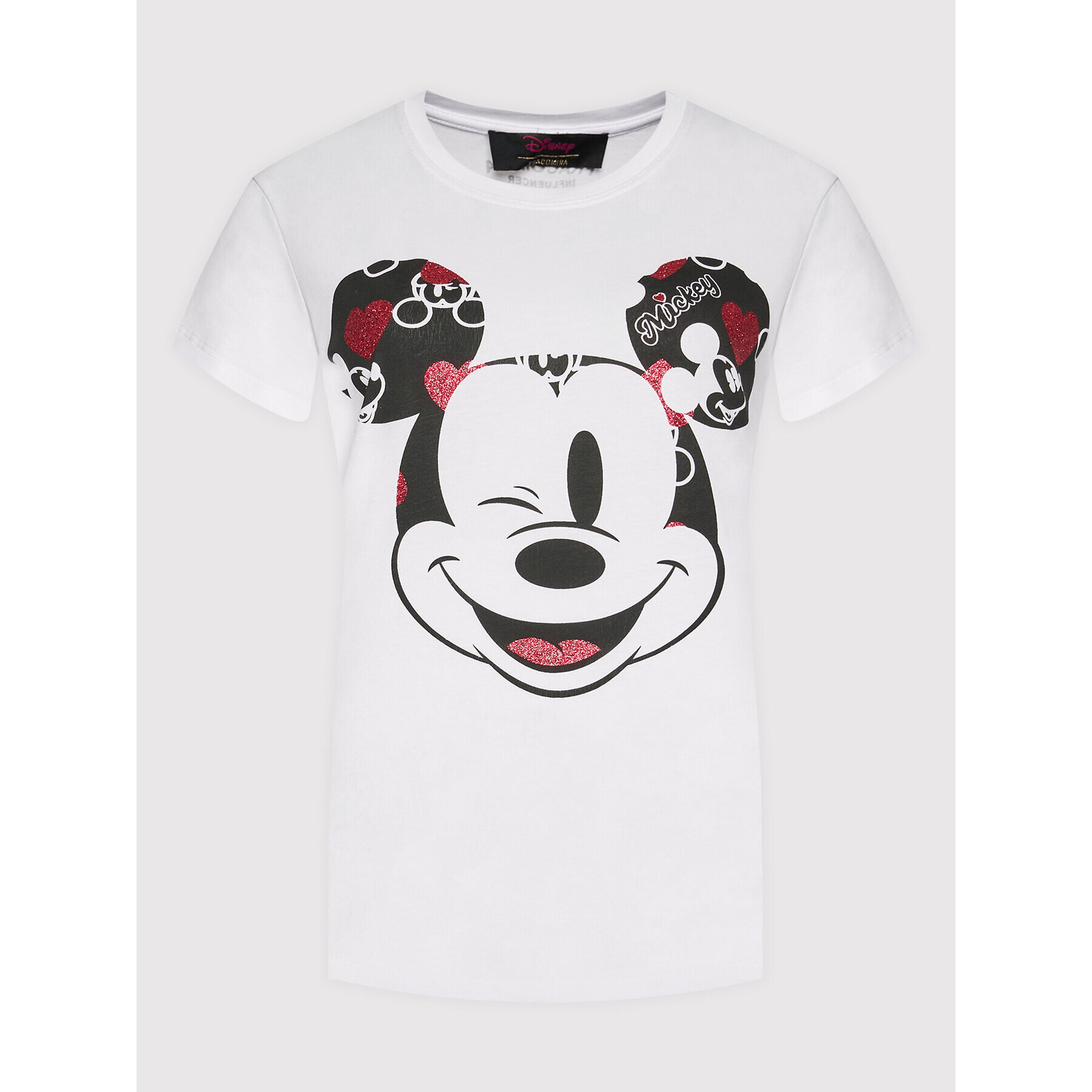 Fracomina Tricou DISNEY FD22ST3054J401N5 Alb Regular Fit - Pled.ro