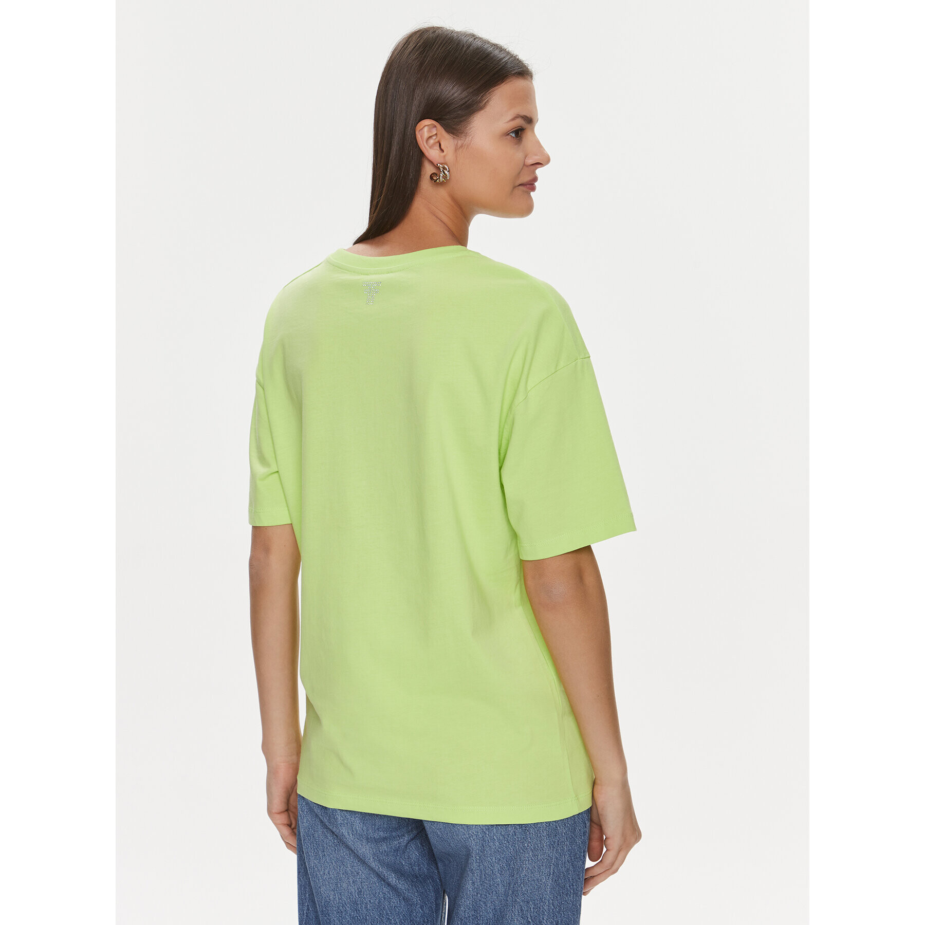 Fracomina Tricou FP24ST3006J465N5 Verde Loose Fit - Pled.ro