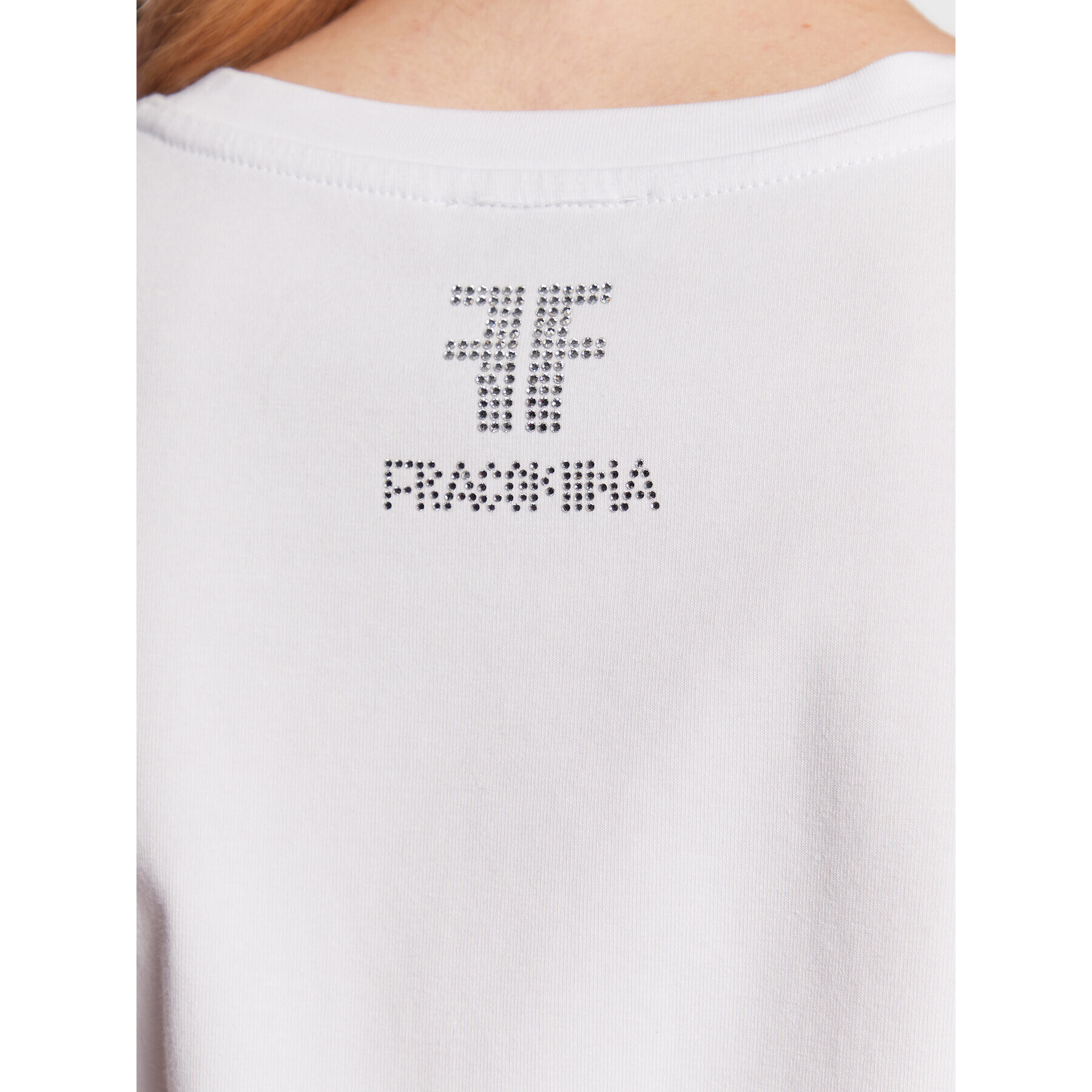 Fracomina Tricou FR23ST3004J40108 Alb Regular Fit - Pled.ro