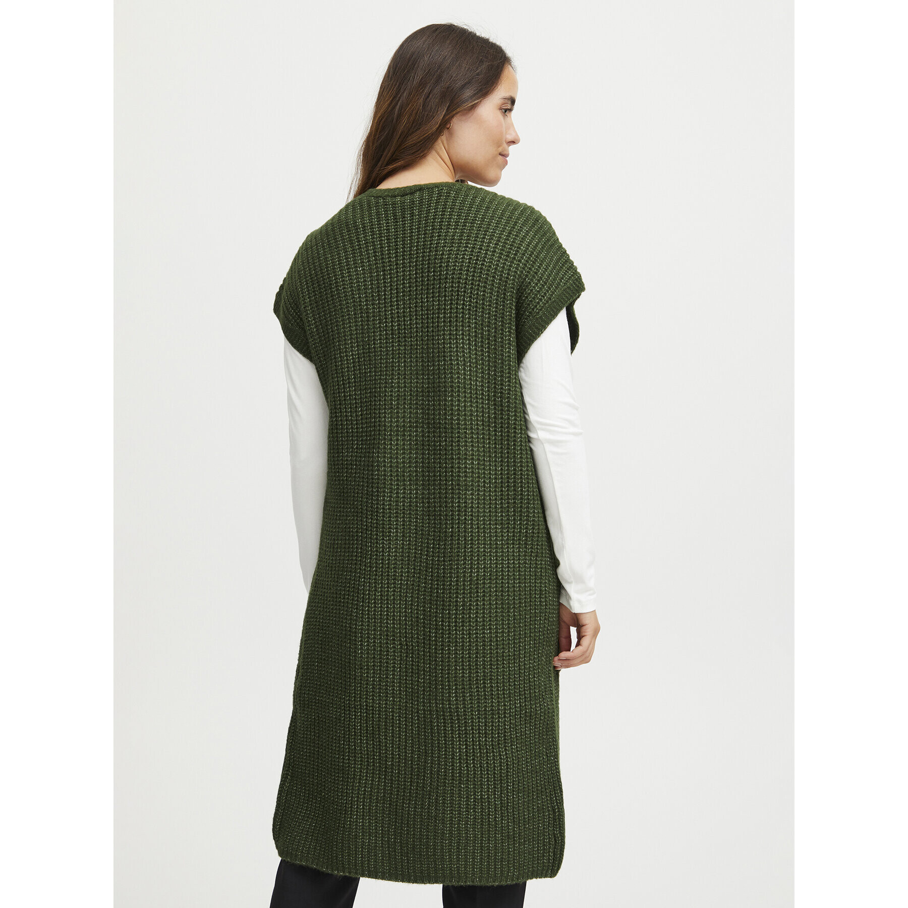 Fransa Cardigan 20612719 Verde Regular Fit - Pled.ro