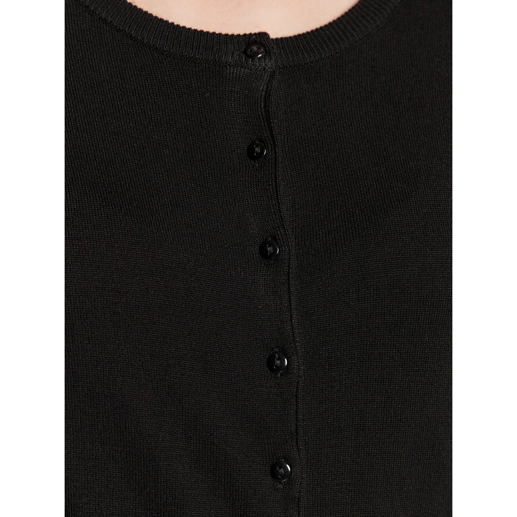 Fransa Cardigan Zubasic 20604187 Negru Regular Fit - Pled.ro