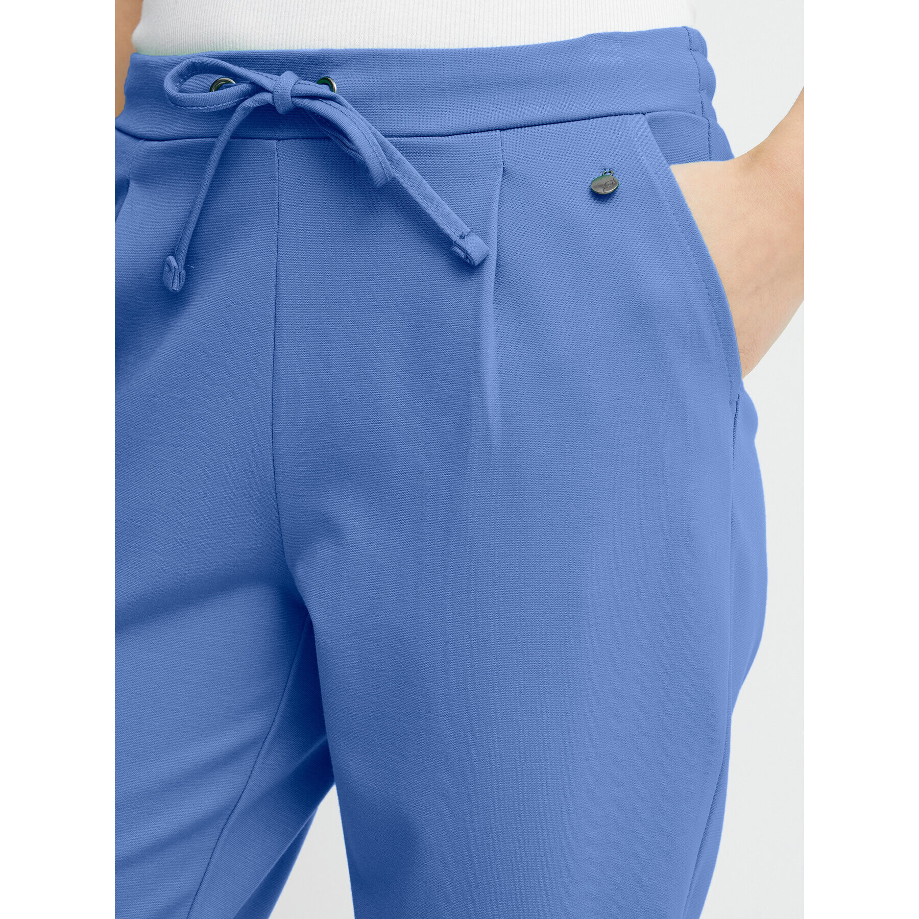 Fransa Pantaloni din material 20605622 Albastru Regular Fit - Pled.ro