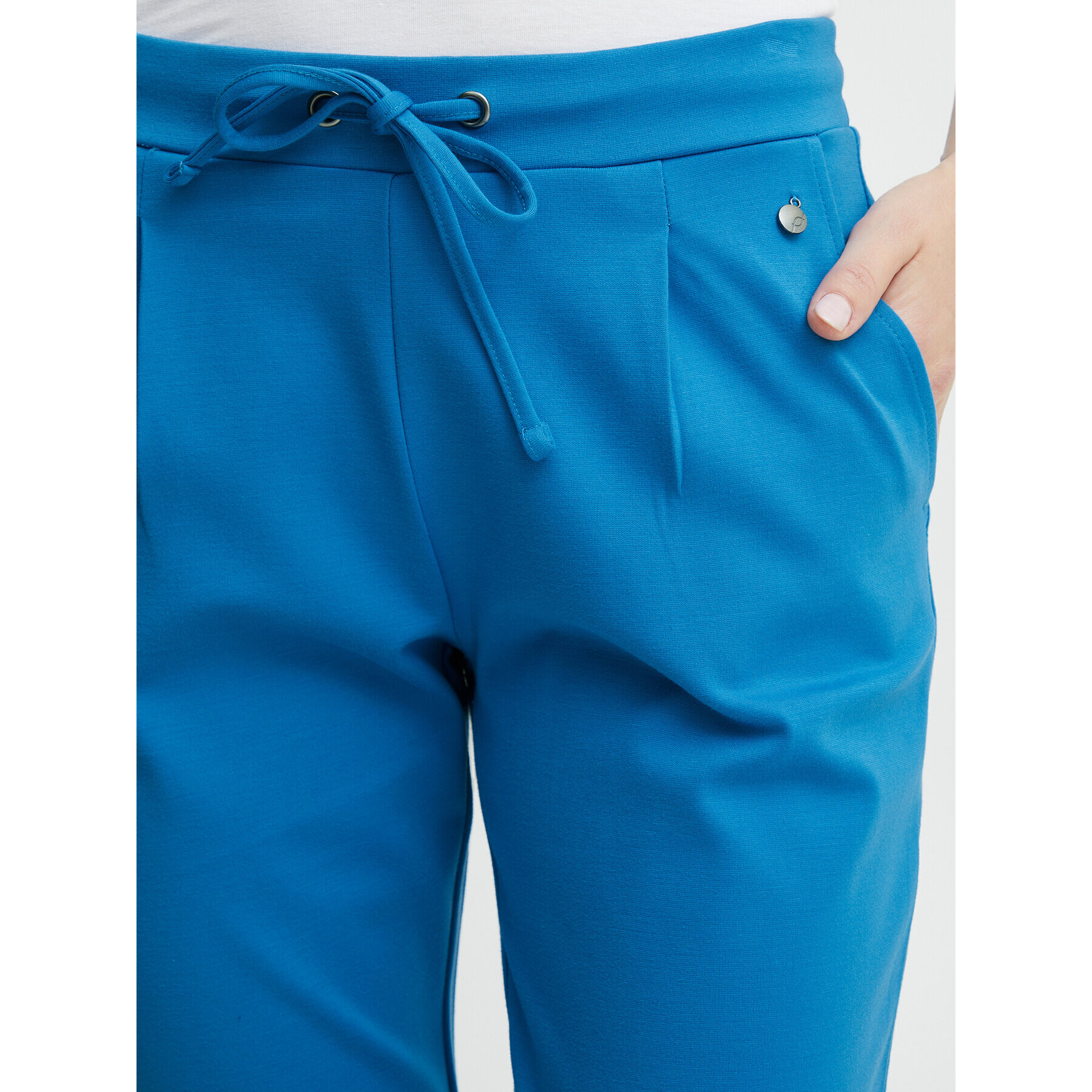 Fransa Pantaloni din material 20605622 Albastru Regular Fit - Pled.ro