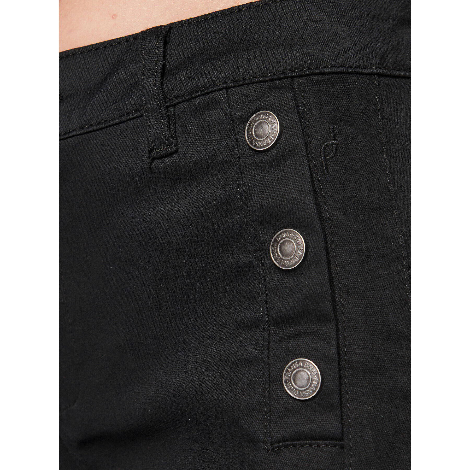 Fransa Pantaloni din material Lomax 1 20607793 Negru Tight Fit - Pled.ro