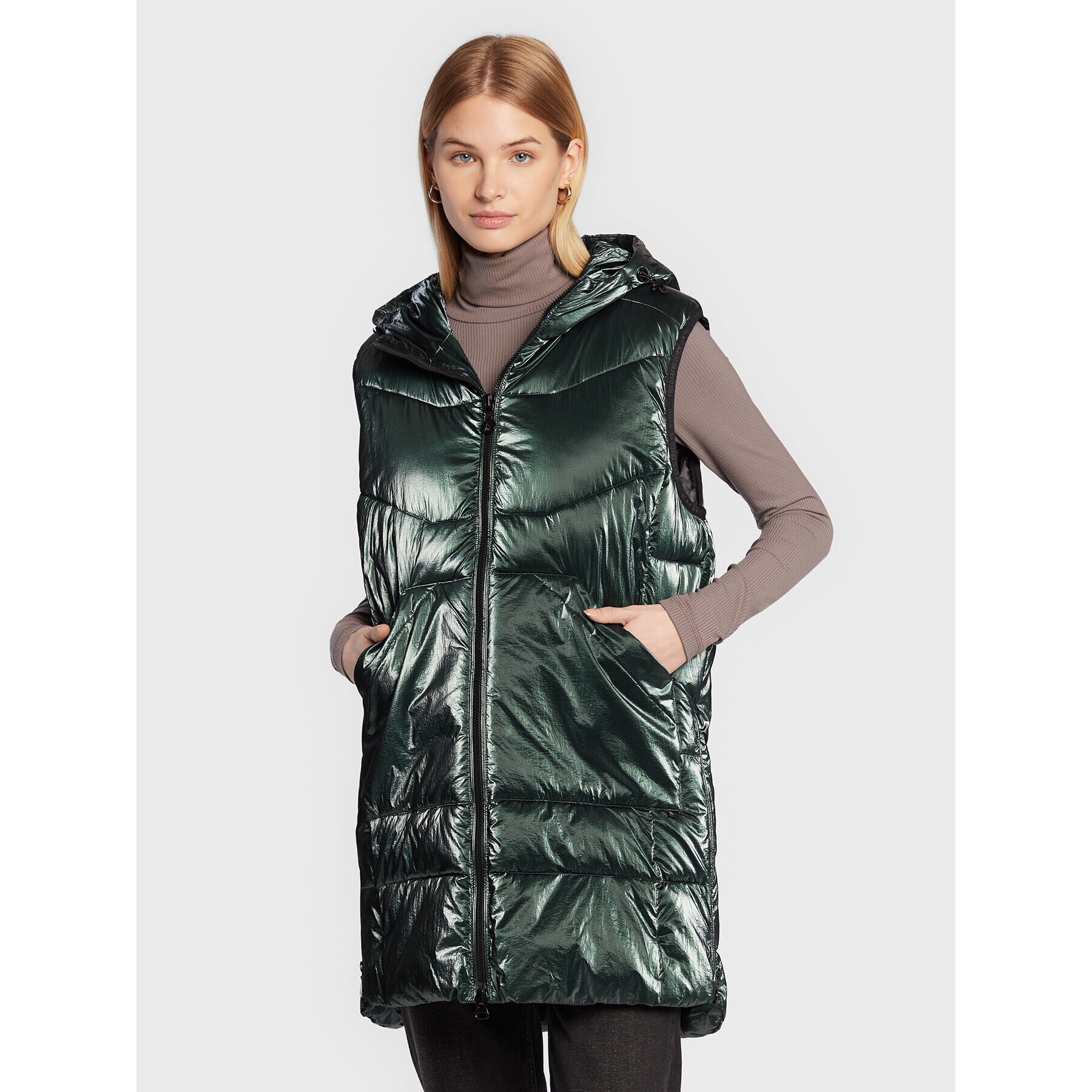 Frieda & Freddies Vestă 8508 Verde Regular Fit - Pled.ro