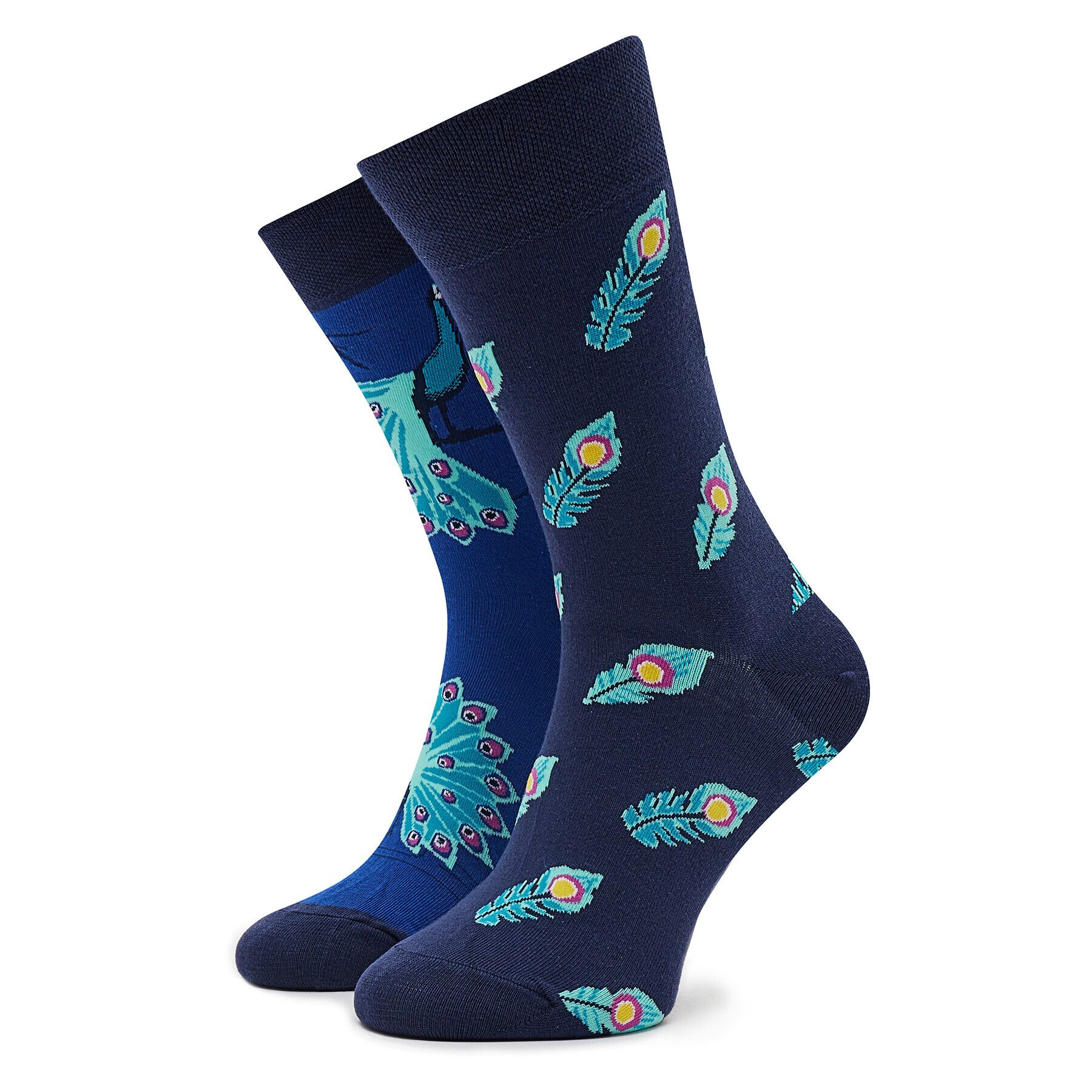 Funny Socks Șosete Înalte Unisex Peacooks SM1/65 Bleumarin - Pled.ro