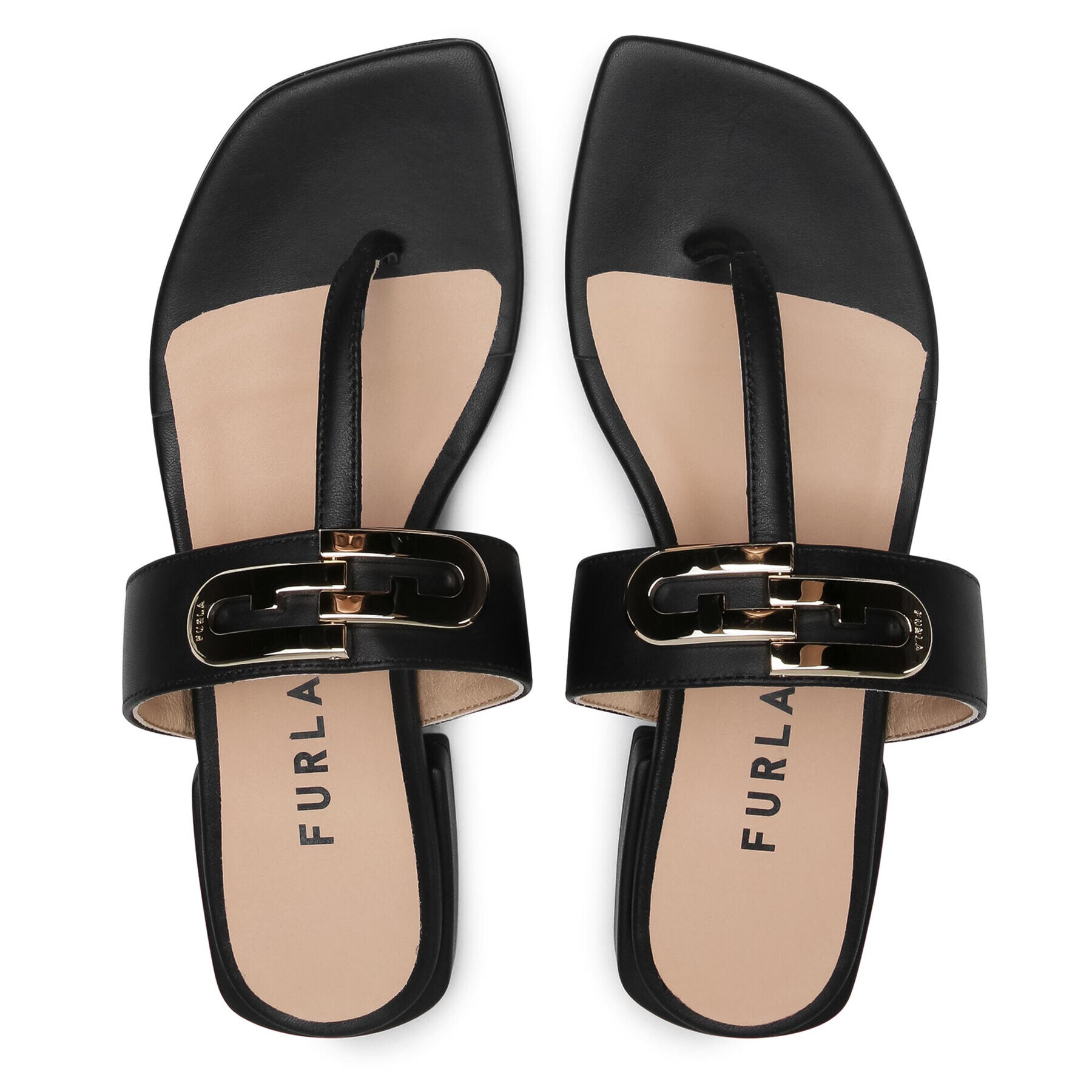 Furla Flip flop Chain YC86FUC-S400000-O6000-1-007-20-IT-3500 S Negru - Pled.ro