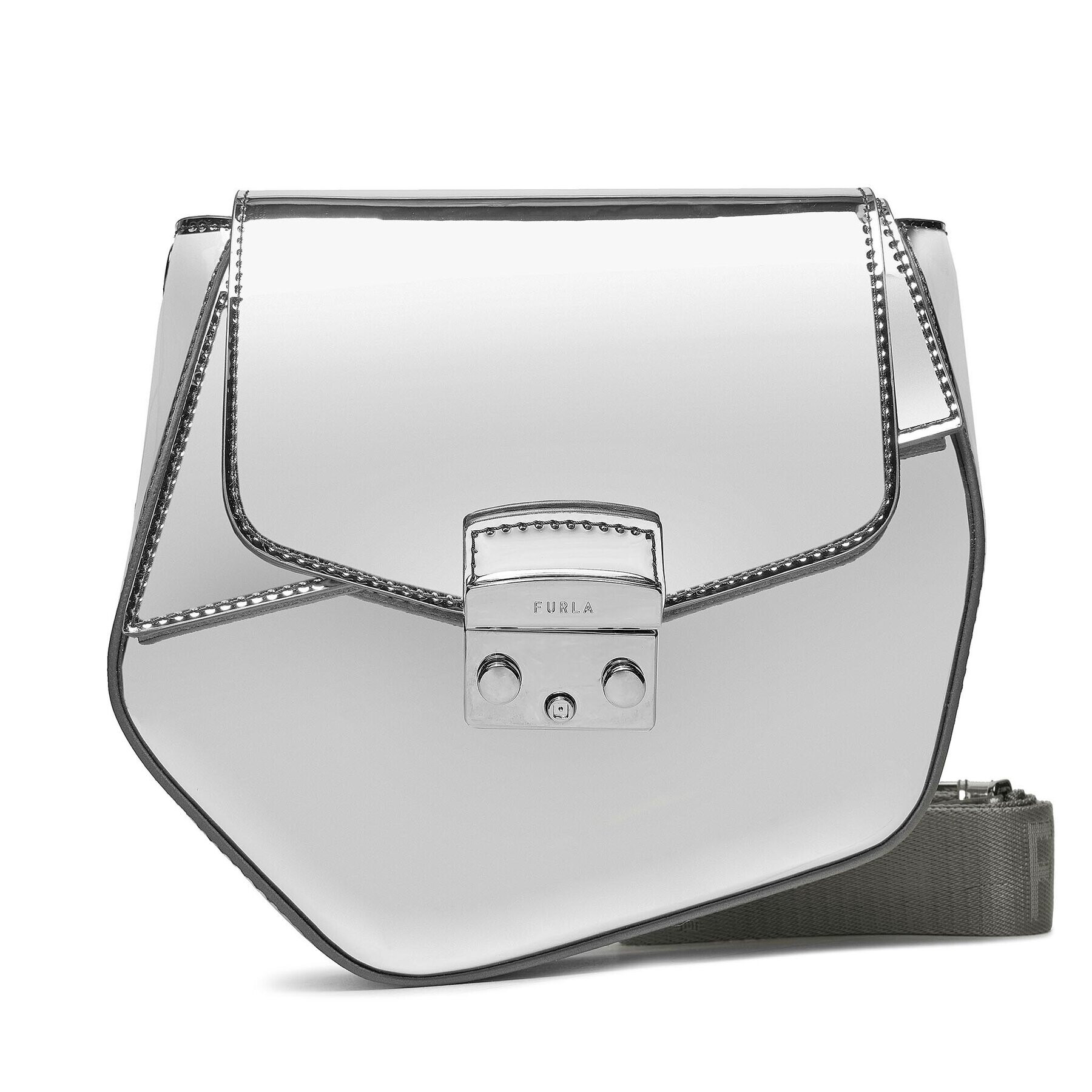 Furla Geantă Metropolis Prisma Mini Crossbo WB01157-BX2571-2699S-1057 Argintiu - Pled.ro