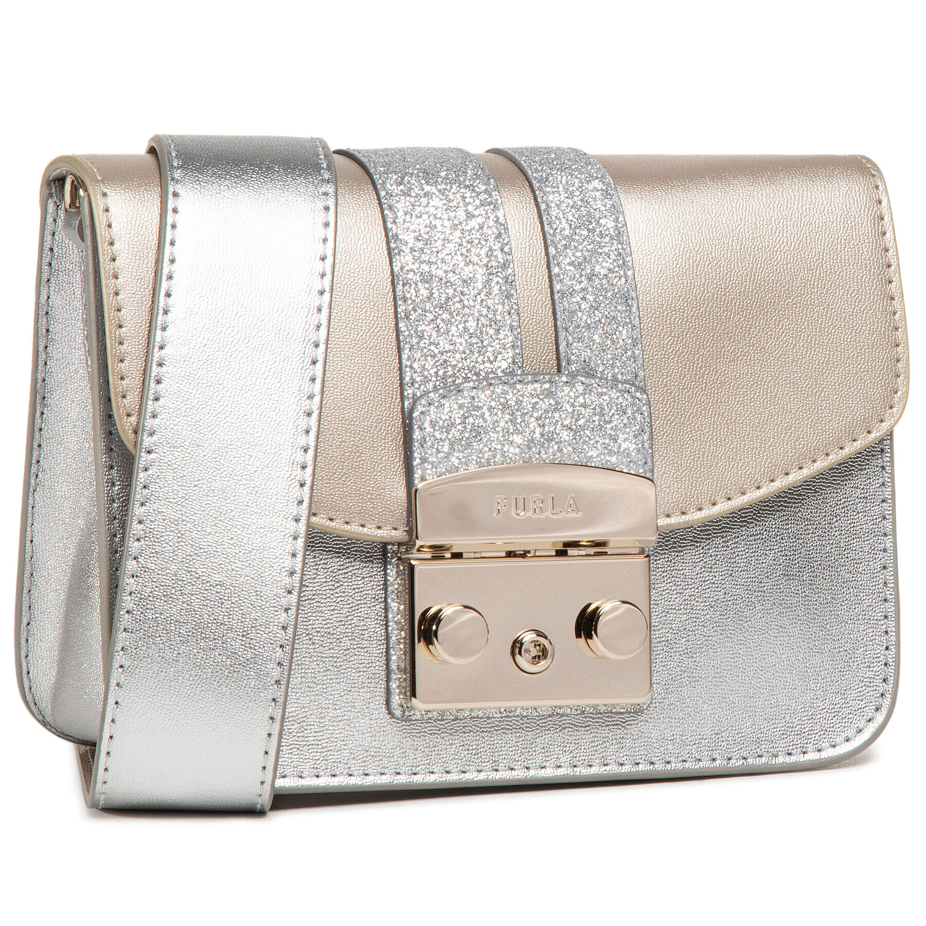 Furla Geantă Metropolis WB00217-A.0280-0041S-1-007-20-BG-B Argintiu - Pled.ro