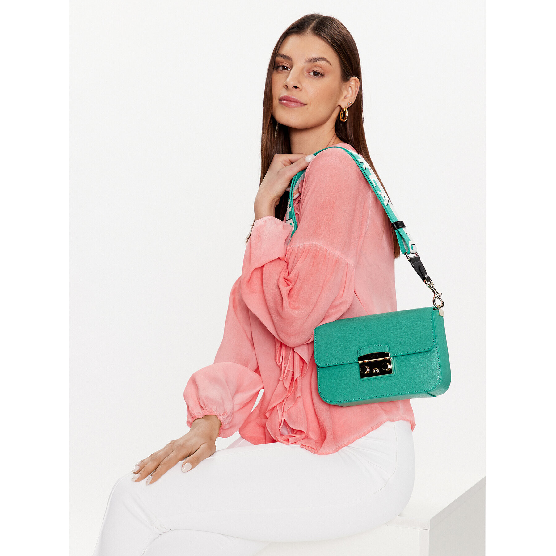 Furla Geantă Metropolis WB00838-BX0006-1921S-1-007-20-BG-B Verde - Pled.ro