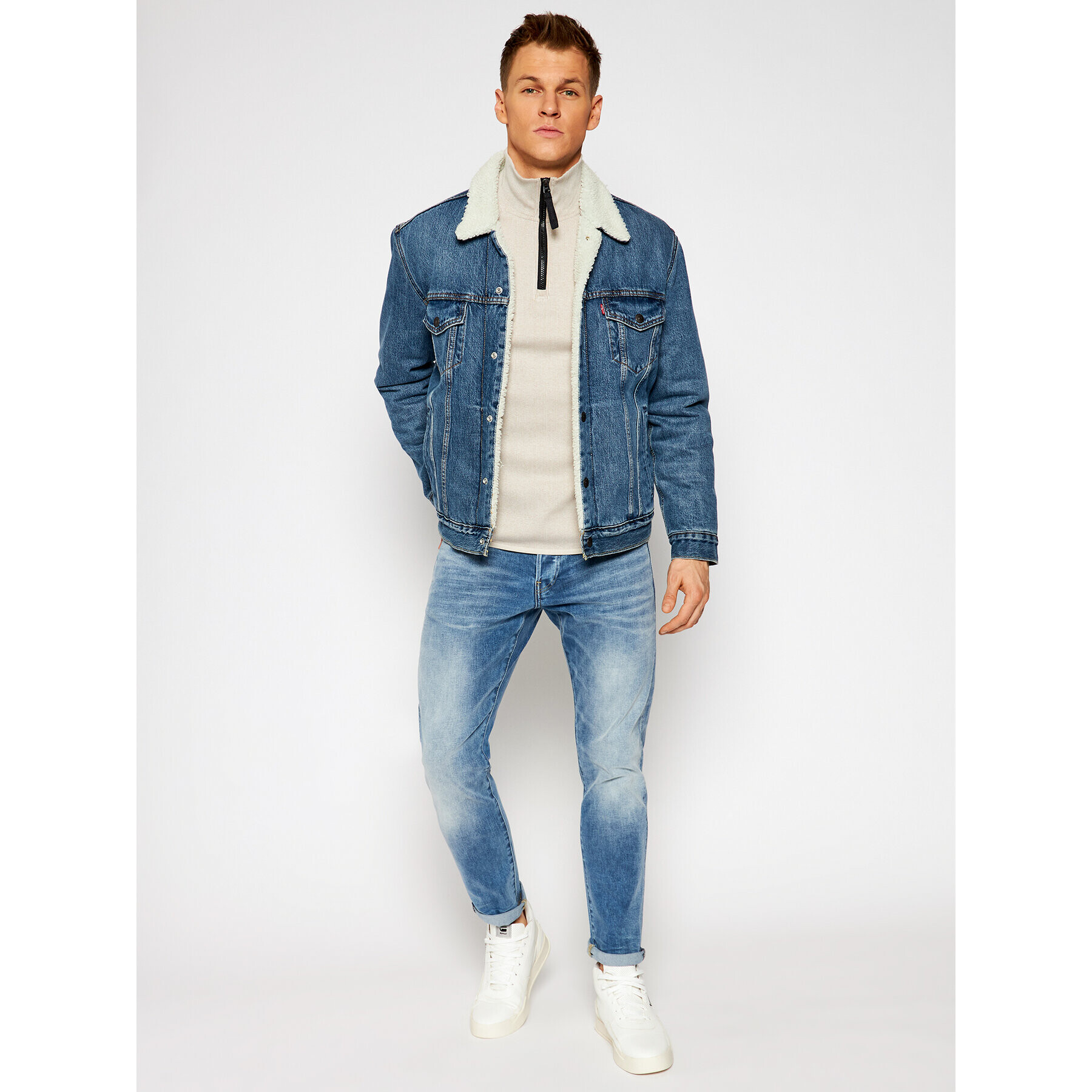 G-Star Raw Blugi 3301 51001-C052-C003 Albastru Slim Fit - Pled.ro