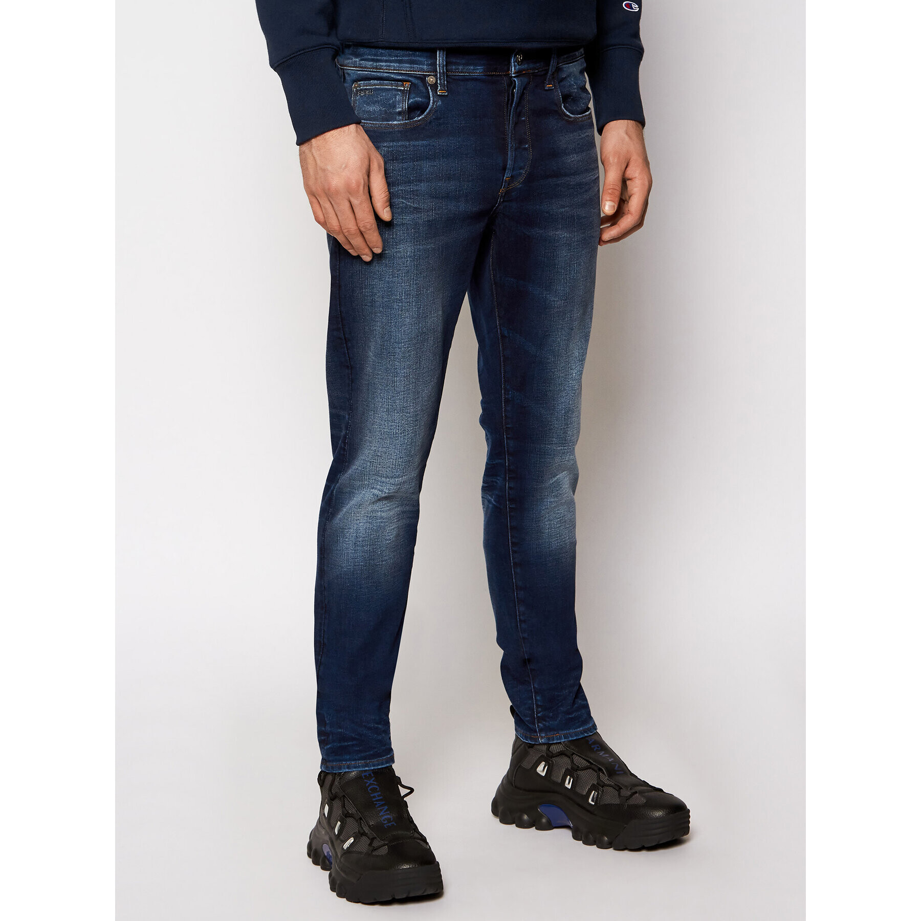 G-Star Raw Blugi 3301 51001-C296-B843 Bleumarin Slim Fit - Pled.ro