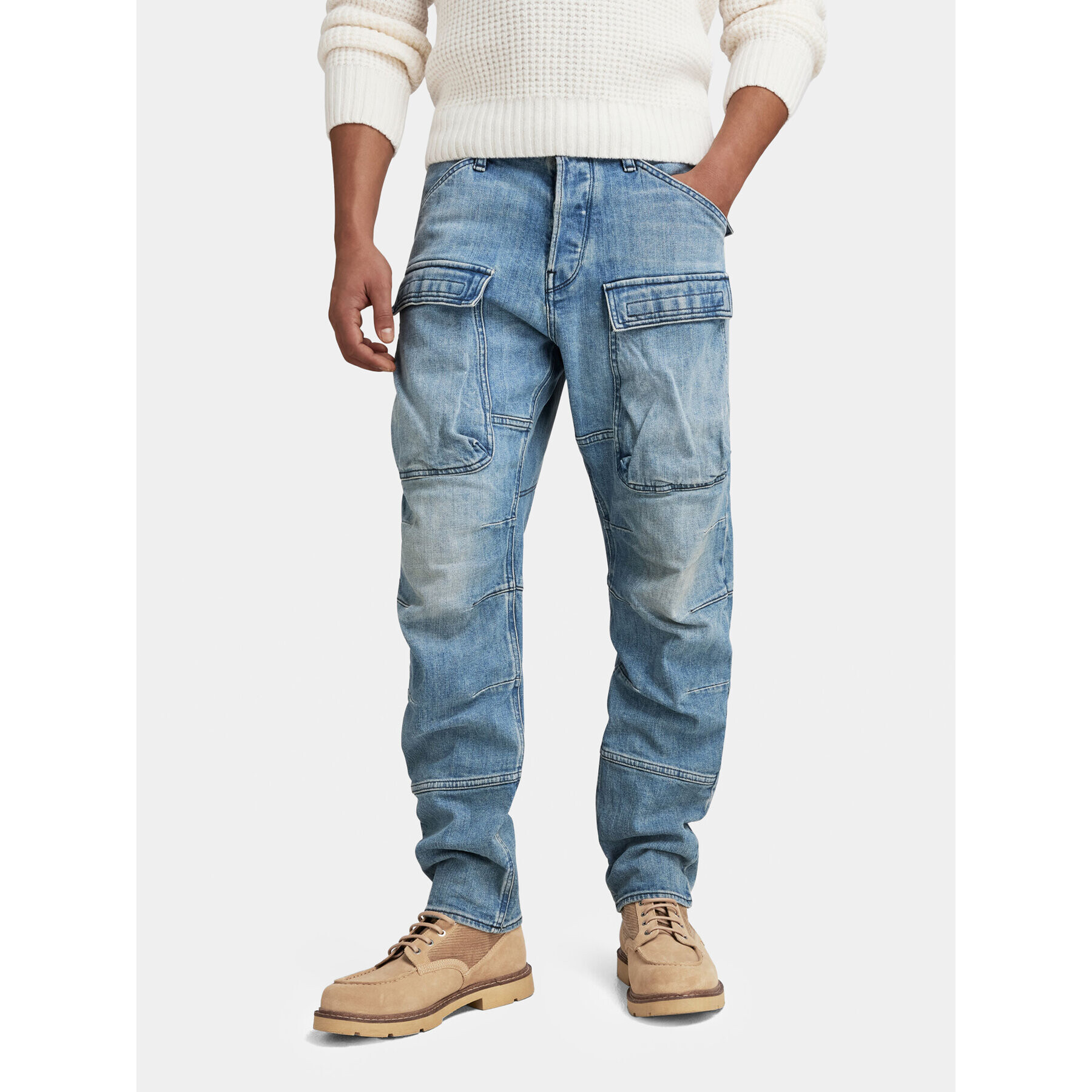 G-Star Raw Blugi 3D D23972-D498-D338 Albastru Tapered Fit - Pled.ro