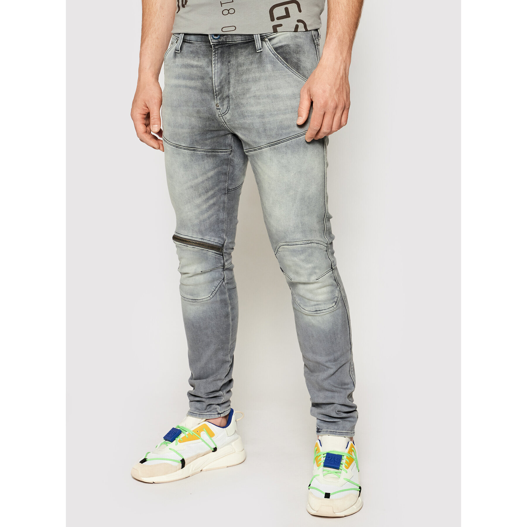 G-Star Raw Blugi 5620 3D D01252-A634-C464 Gri Skinny Fit - Pled.ro