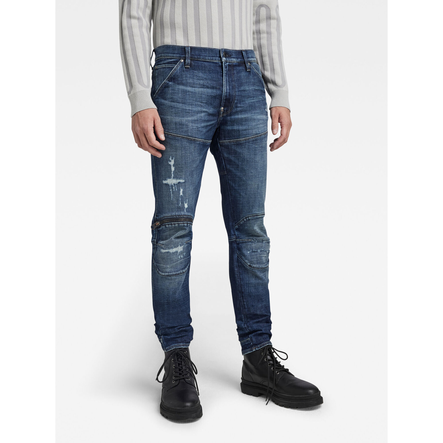 G-Star Raw Blugi D01252-C051-D333 Albastru Skinny Fit - Pled.ro