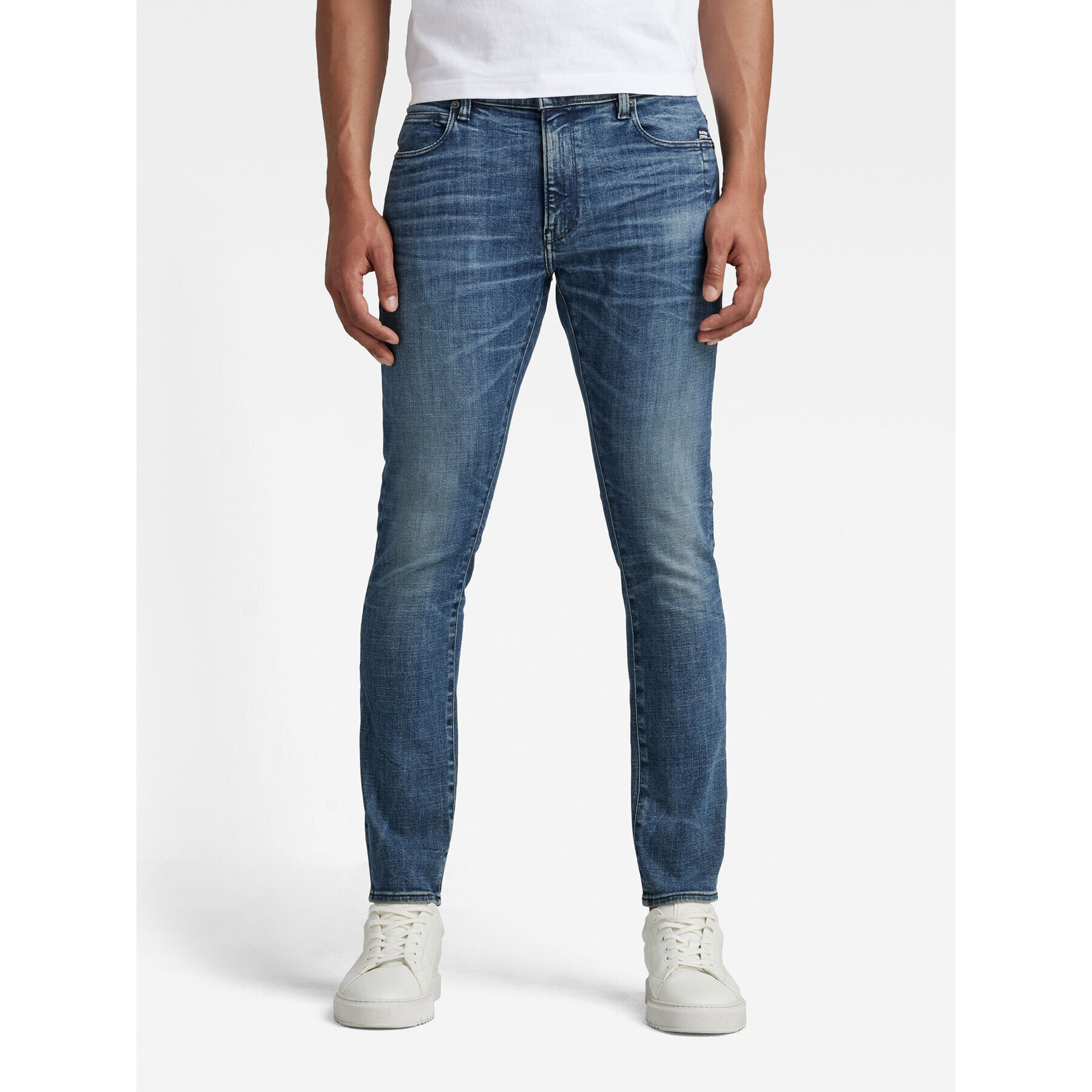 G-Star Raw Blugi D17235-C051-C606 Albastru Skinny Fit - Pled.ro