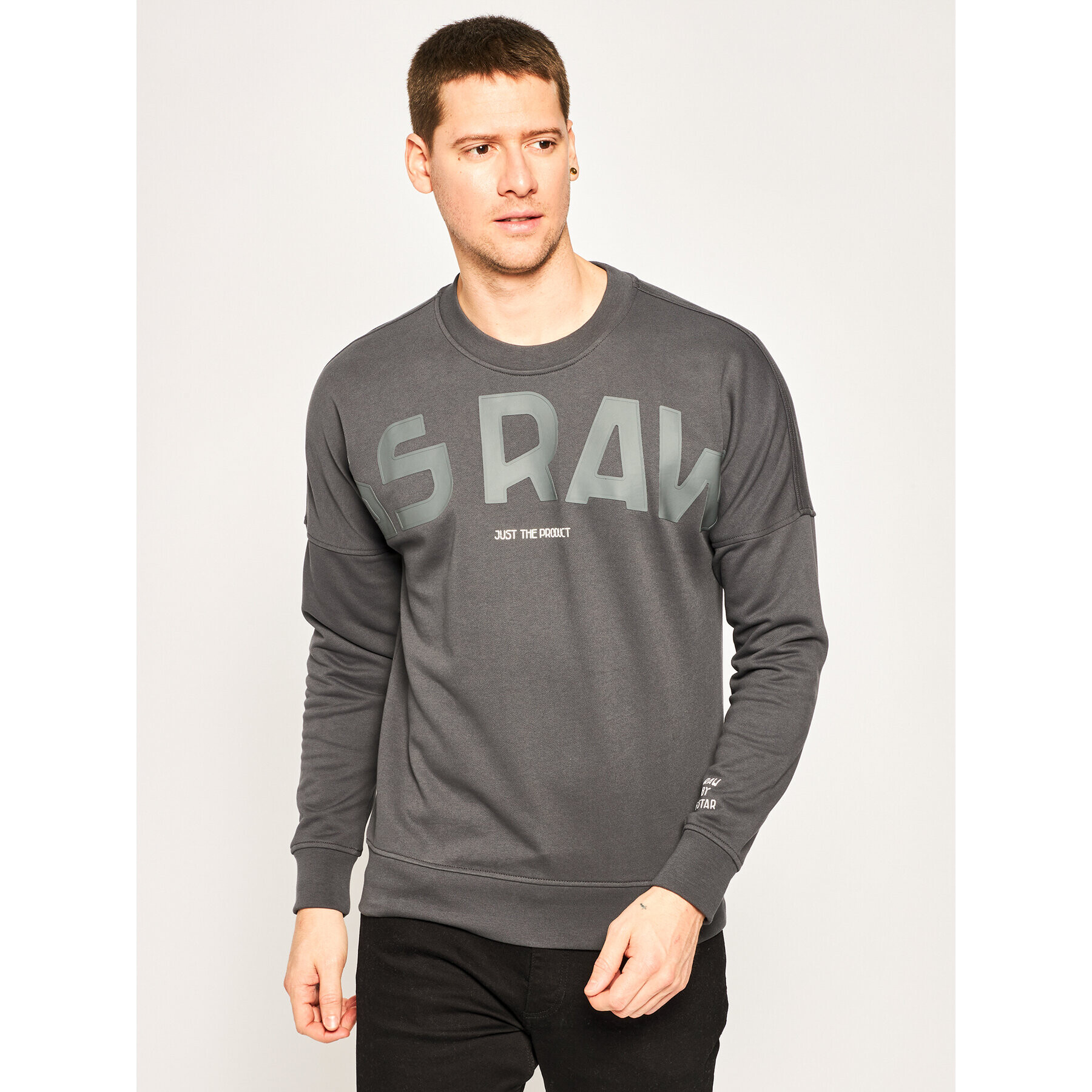 G-Star Raw Bluză Heavy Sherland D16473-A613-389 Gri Regular Fit - Pled.ro