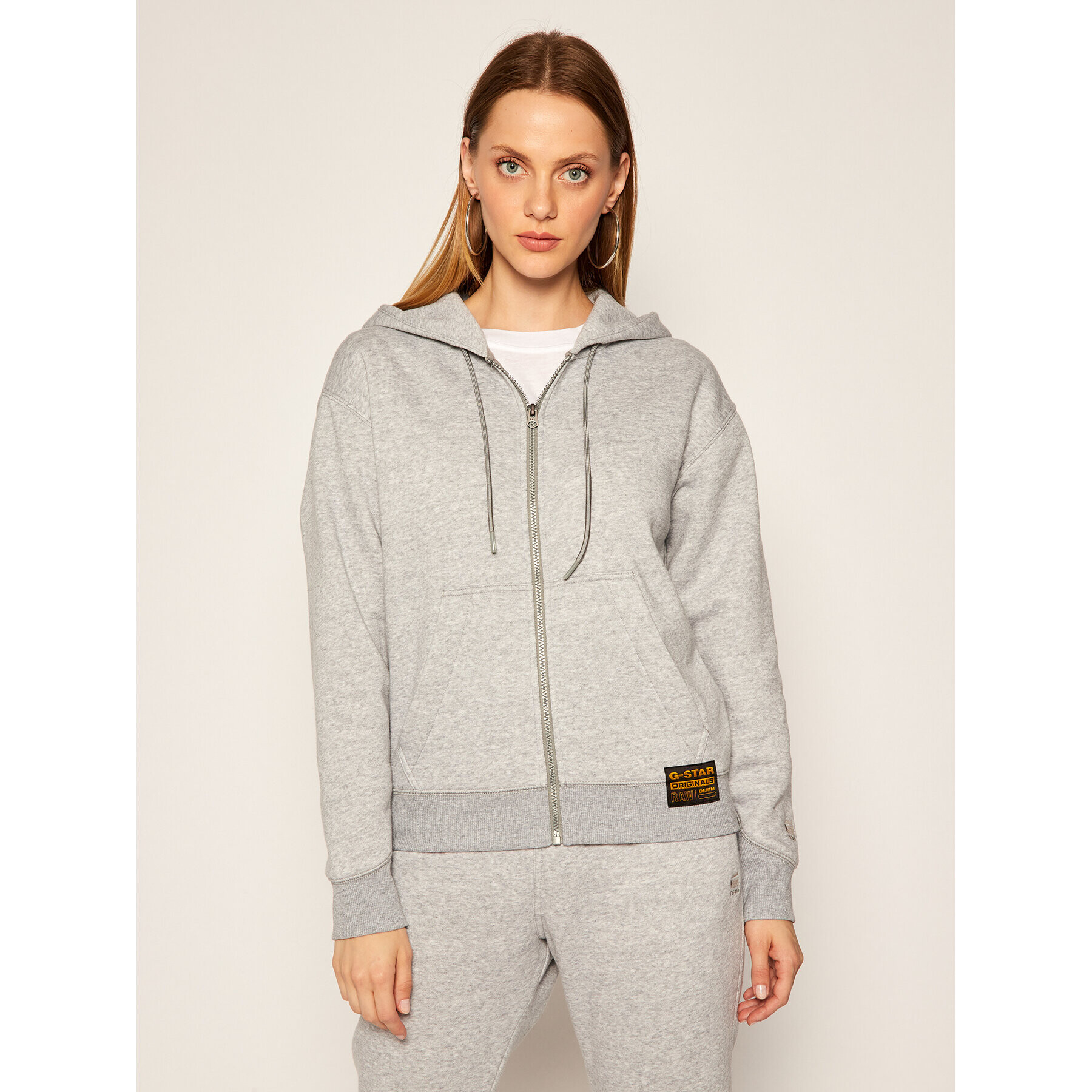 G-Star Raw Bluză Premium Core D18626-C235-906 Gri Regular Fit - Pled.ro