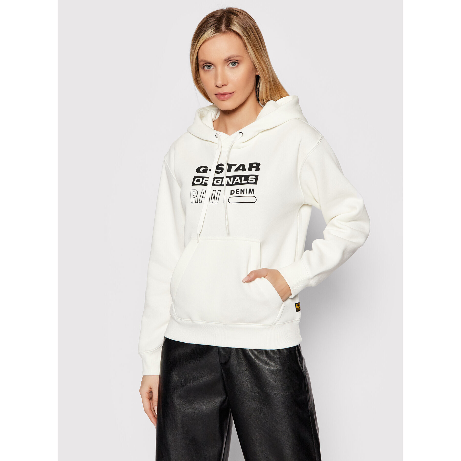 G-Star Raw Bluză Premium Core D20760-C235-111 Écru Regular Fit - Pled.ro