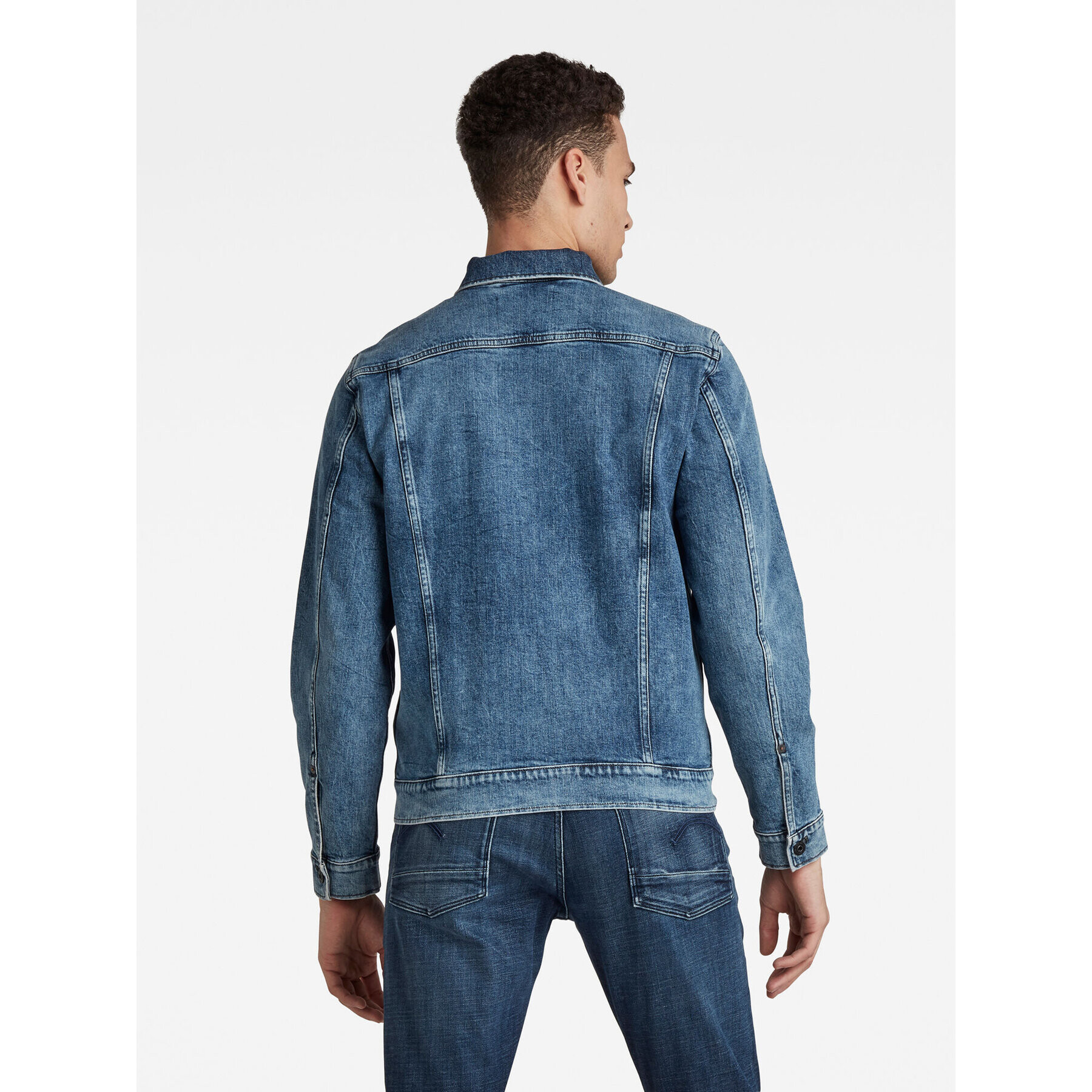 G-Star Raw Geacă de blugi D20086-C911-C767 Albastru Regular Fit - Pled.ro