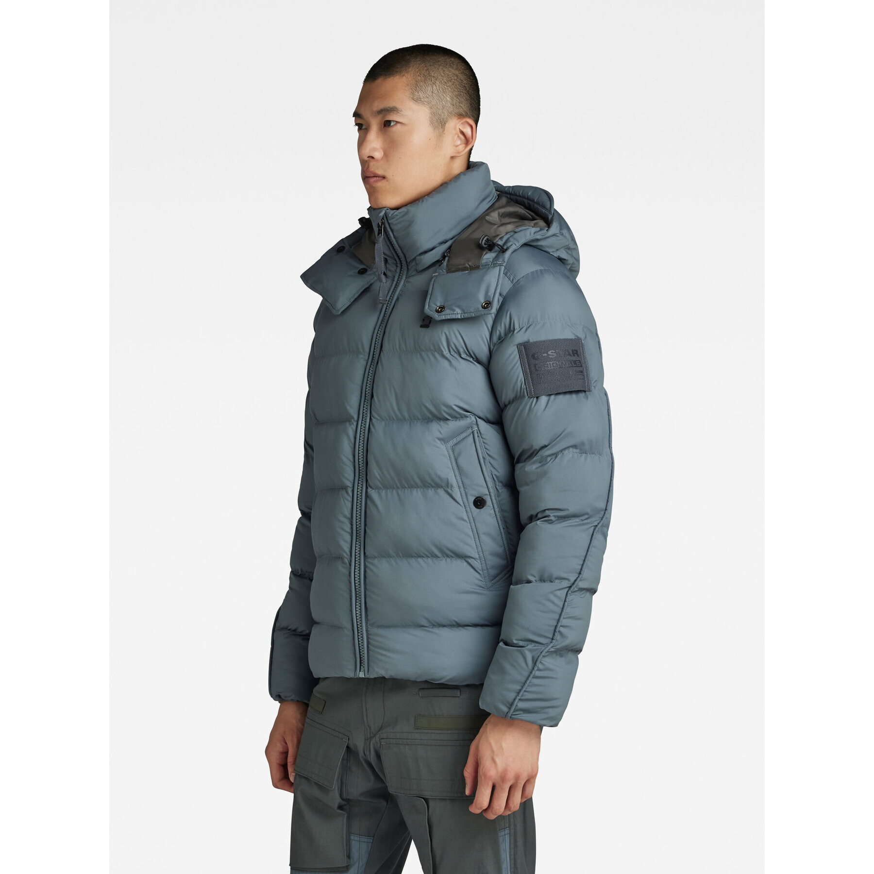 G-Star Raw Geacă din puf G-Whistler D20100-D199-5781 Albastru Regular Fit - Pled.ro