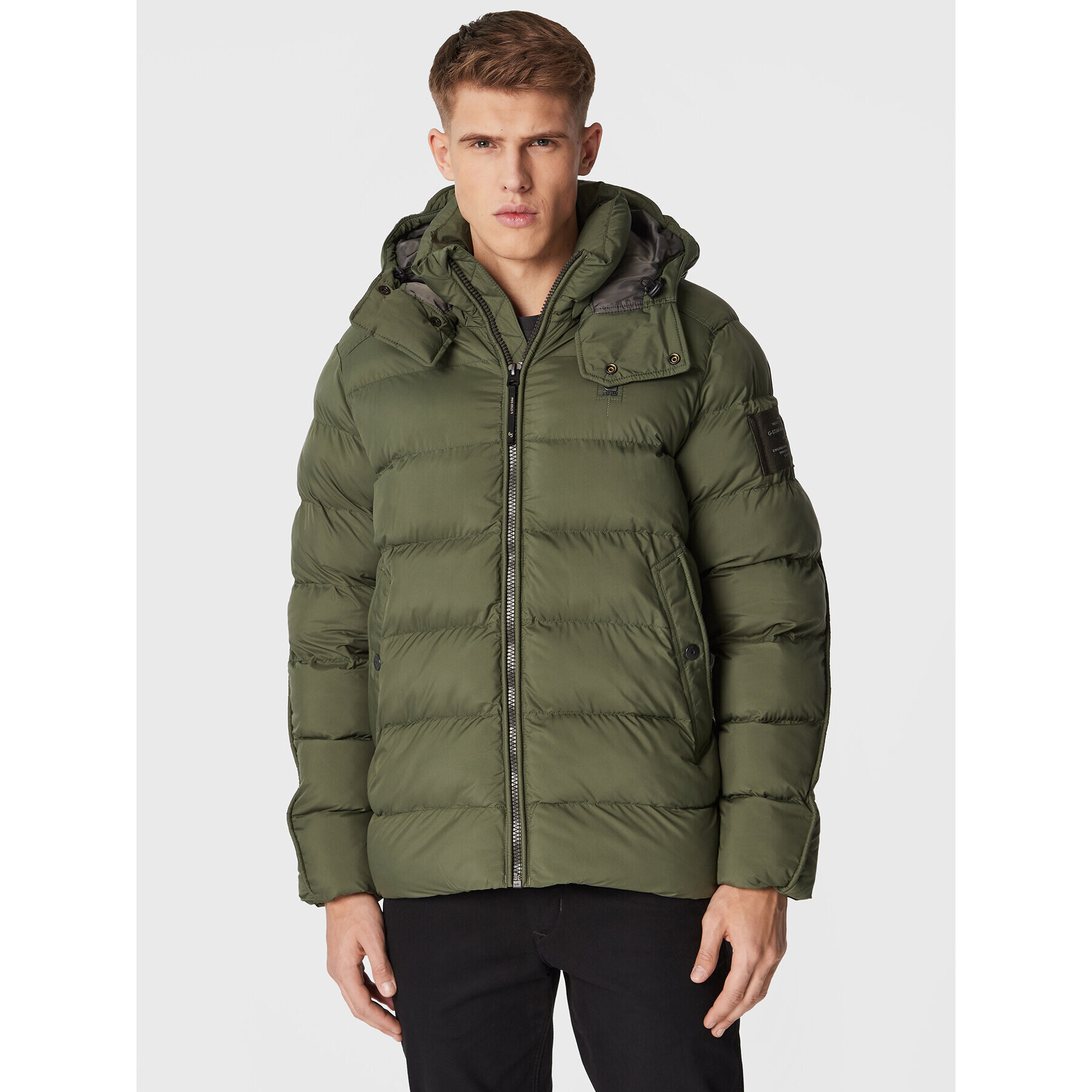 G-Star Raw Geacă din puf G-Whistler D20100-D199-8165 Verde Regular Fit - Pled.ro