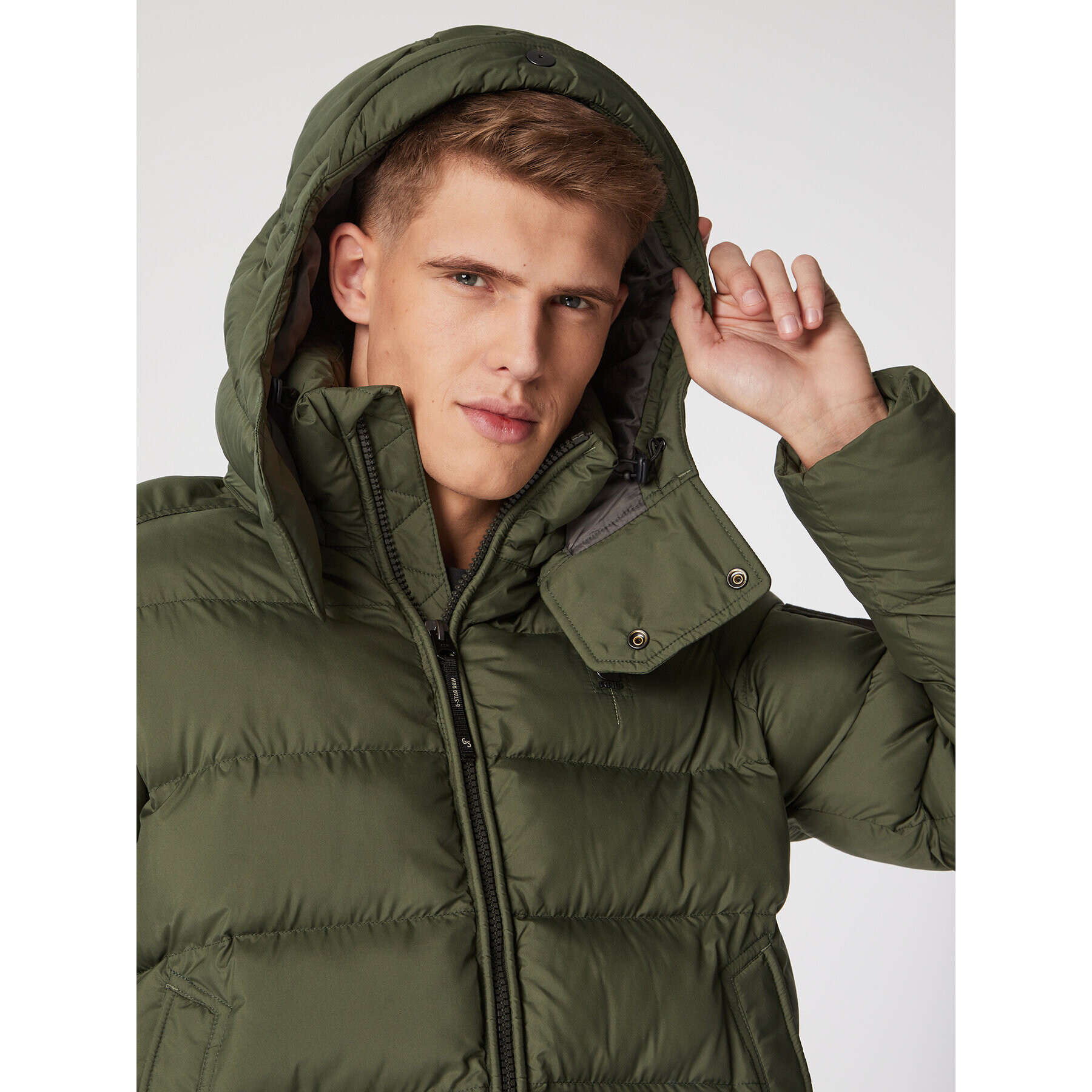 G-Star Raw Geacă din puf G-Whistler D20100-D199-8165 Verde Regular Fit - Pled.ro