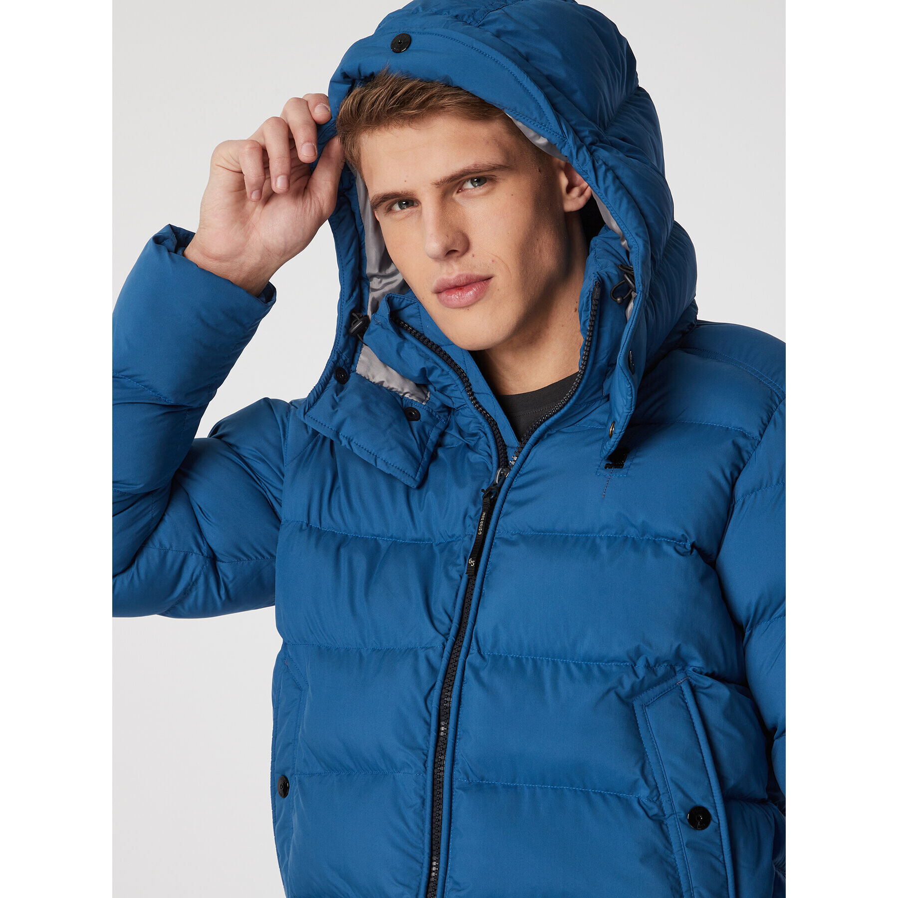 G-Star Raw Geacă din puf G-Whistler D20100-D199-937 Albastru Regular Fit - Pled.ro