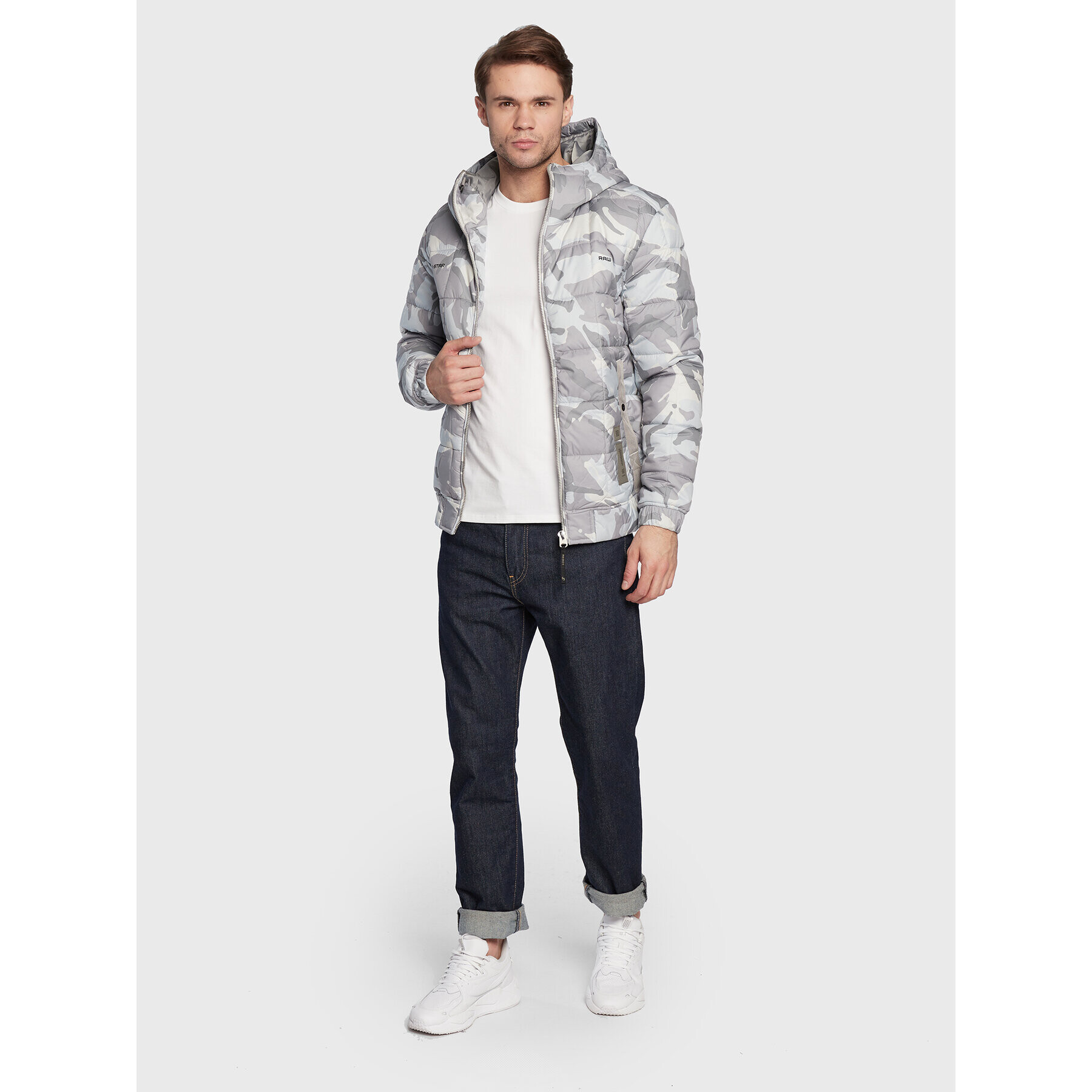 G-Star Raw Geacă din puf Meefic D20126-C441-D436 Gri Regular Fit - Pled.ro