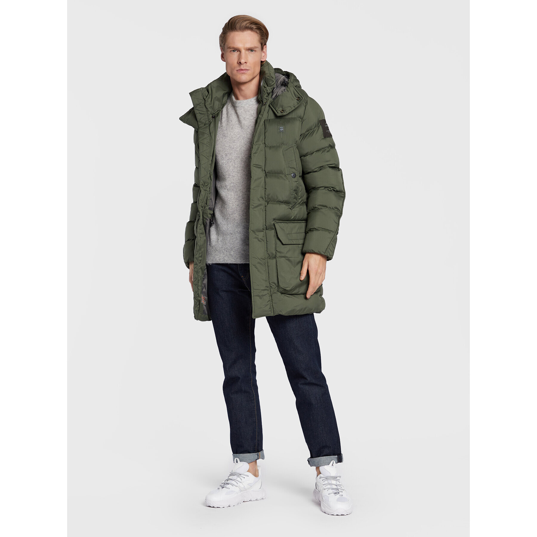 G-Star Raw Geacă din puf Whistler D20102-D199-8165 Verde Regular Fit - Pled.ro